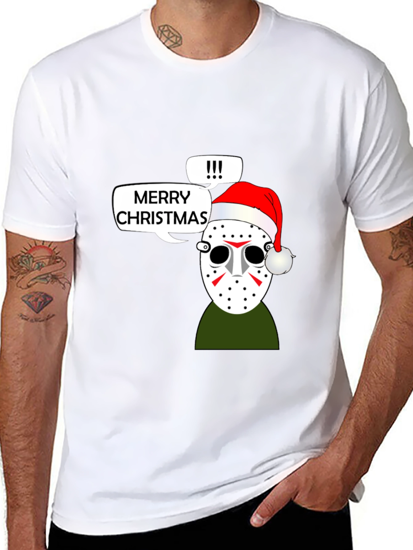 Merry Christmas Jason Mask Holiday T-Shirt