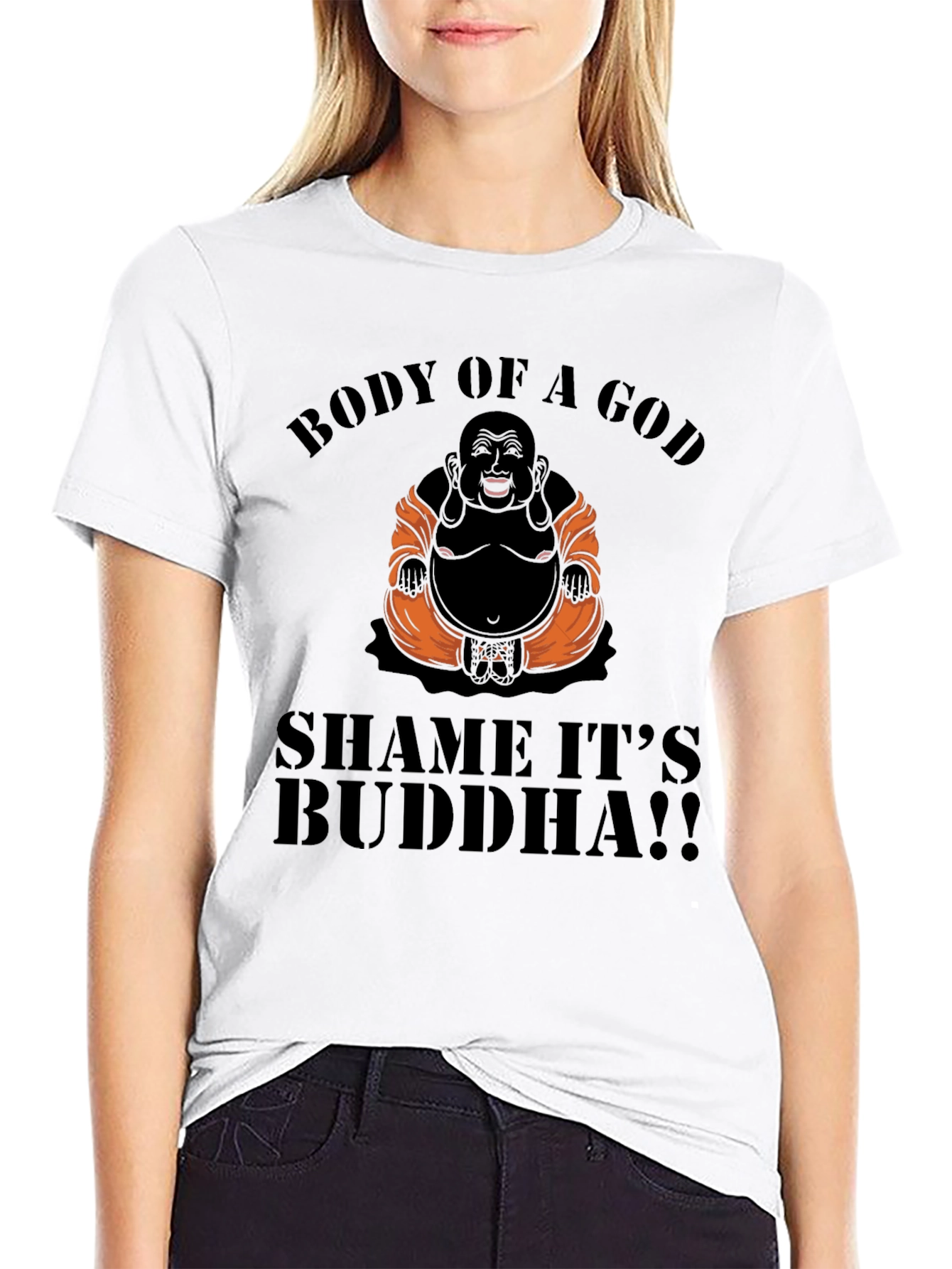 Body of a God Buddha Graphic T-Shirt