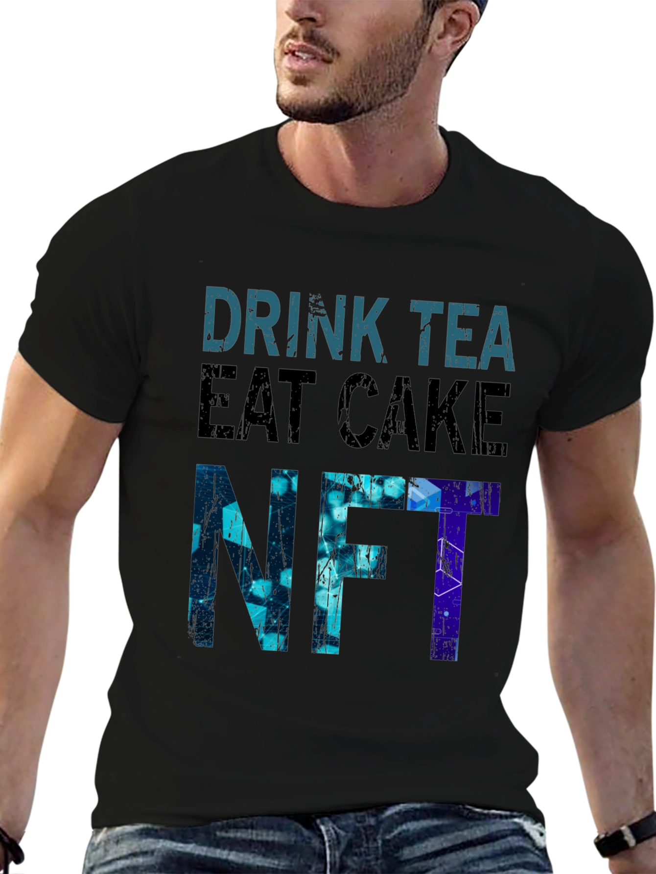 Drink Tea Eat Cake NFT Graphic T-Shirt