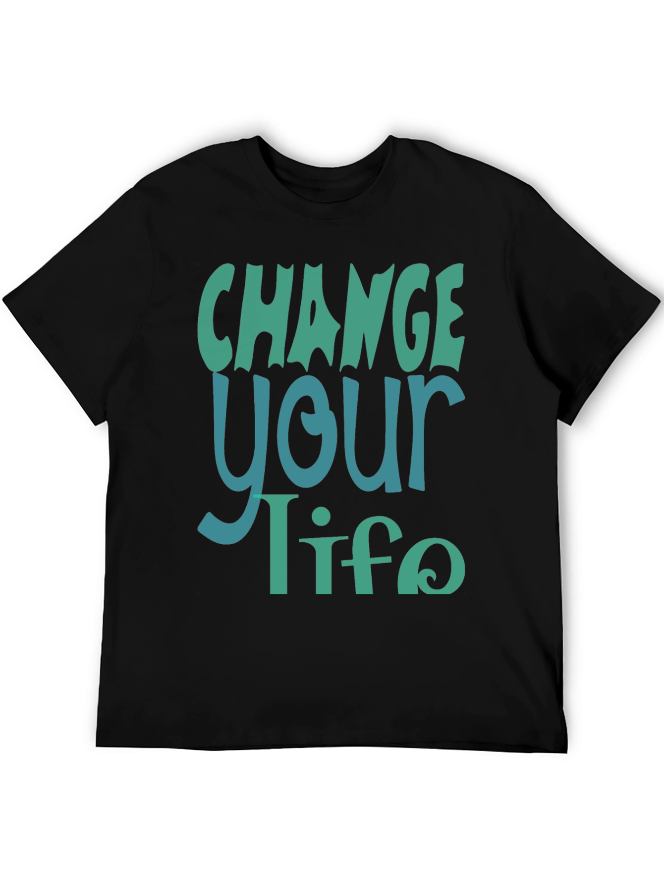 Change Your Life Graphic Tee - Black