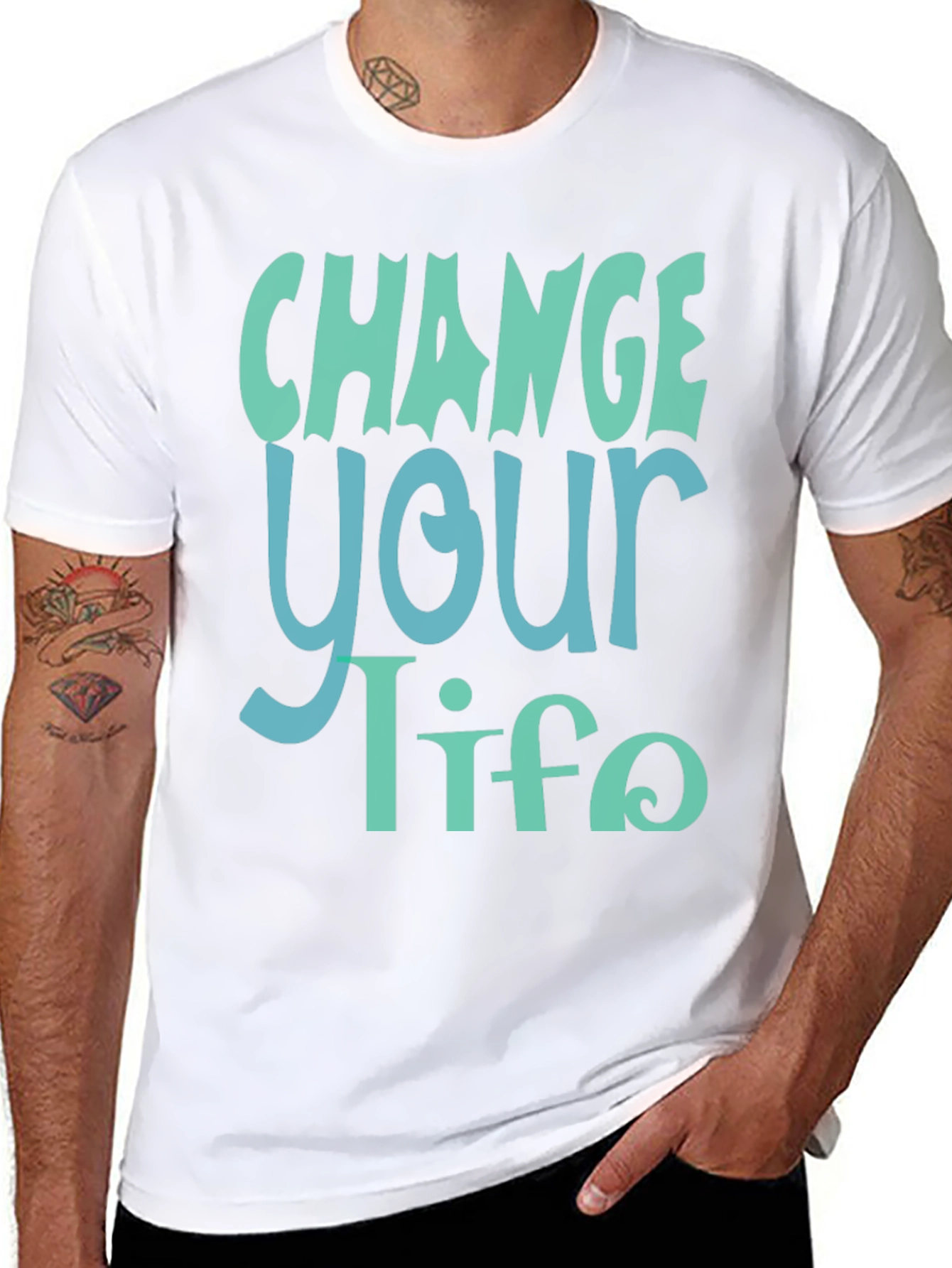 Change Your Life Graphic Tee - Black