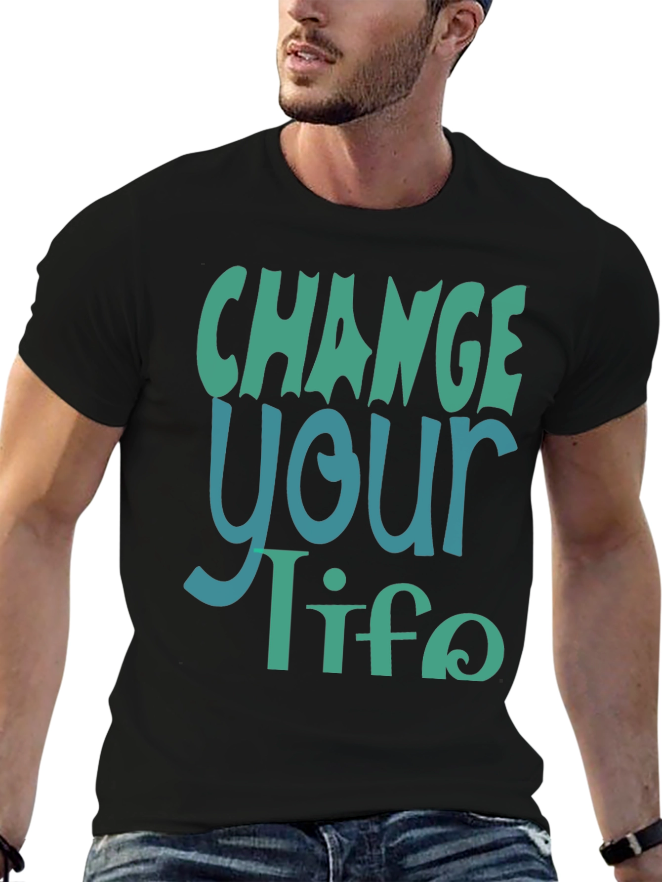 Change Your Life Graphic Tee - Black