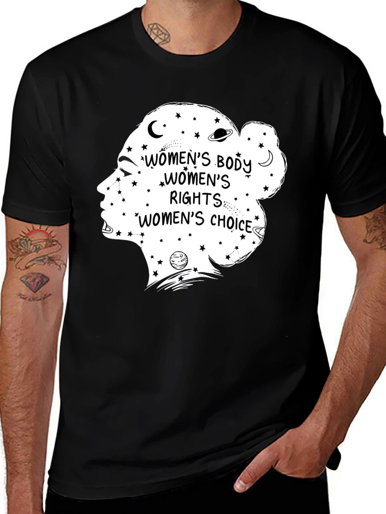 Womens Rights Graphic Tee - Black