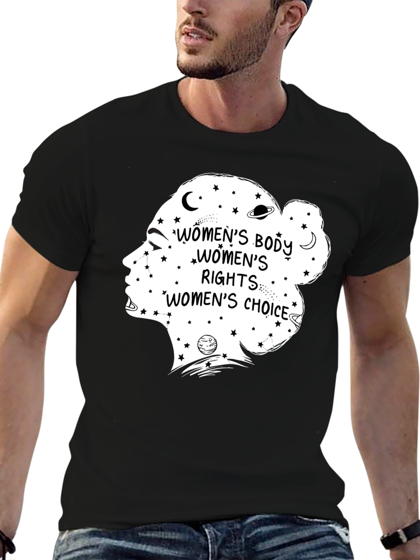 Womens Rights Graphic Tee - Black