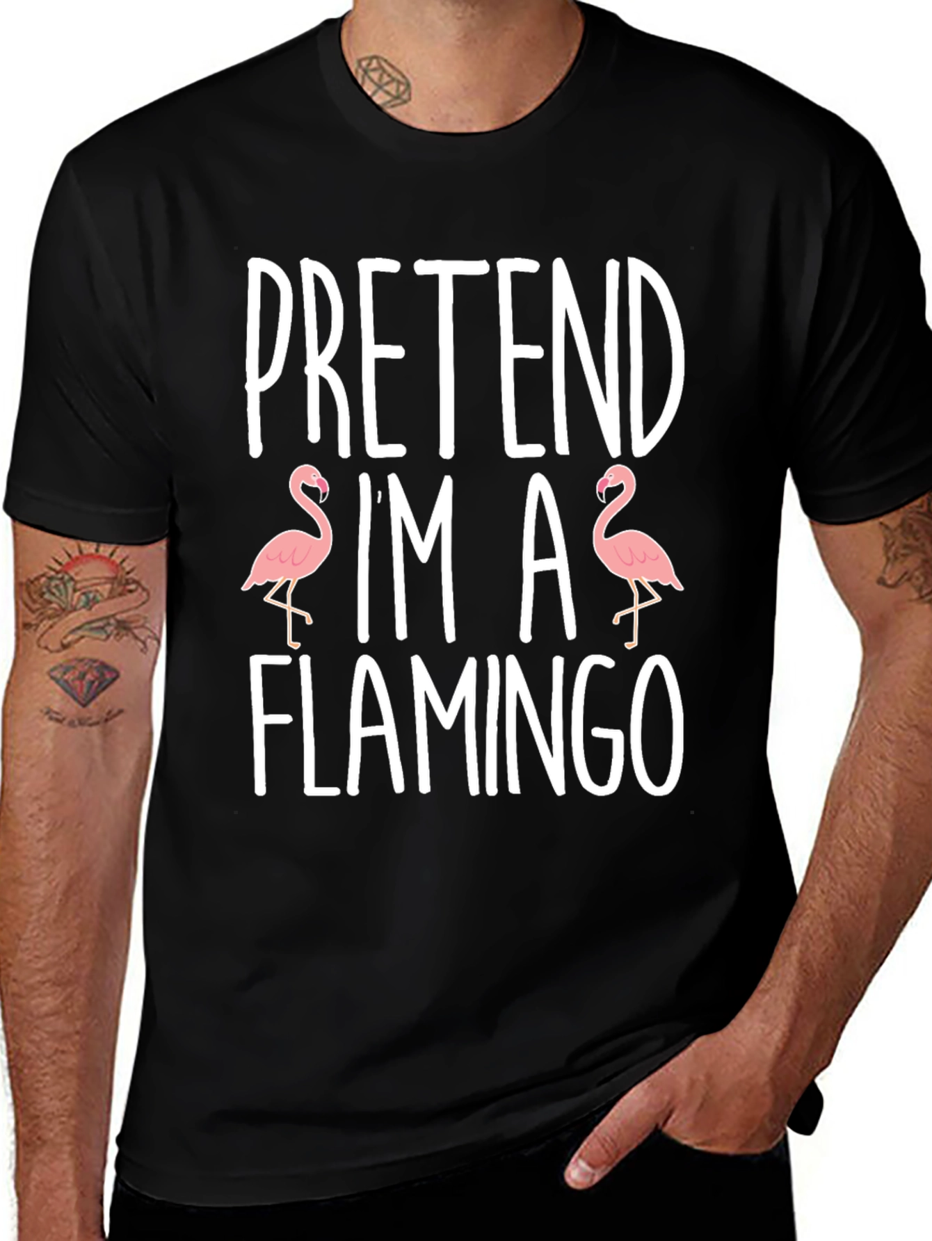 Pretend Im A Flamingo Graphic T-Shirt