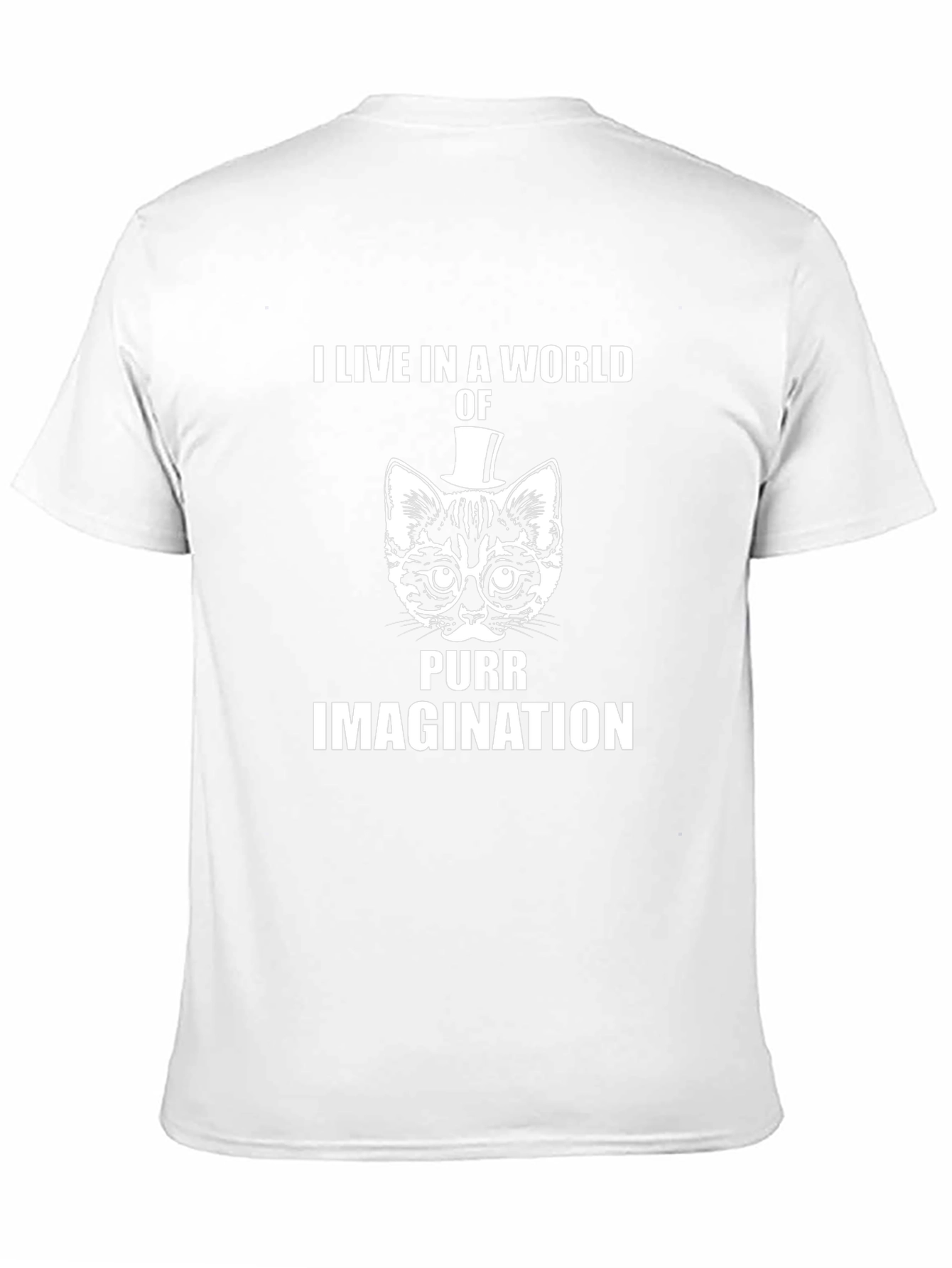 Purr Imagination Cat Graphic Tee - Novelty T-Shirt