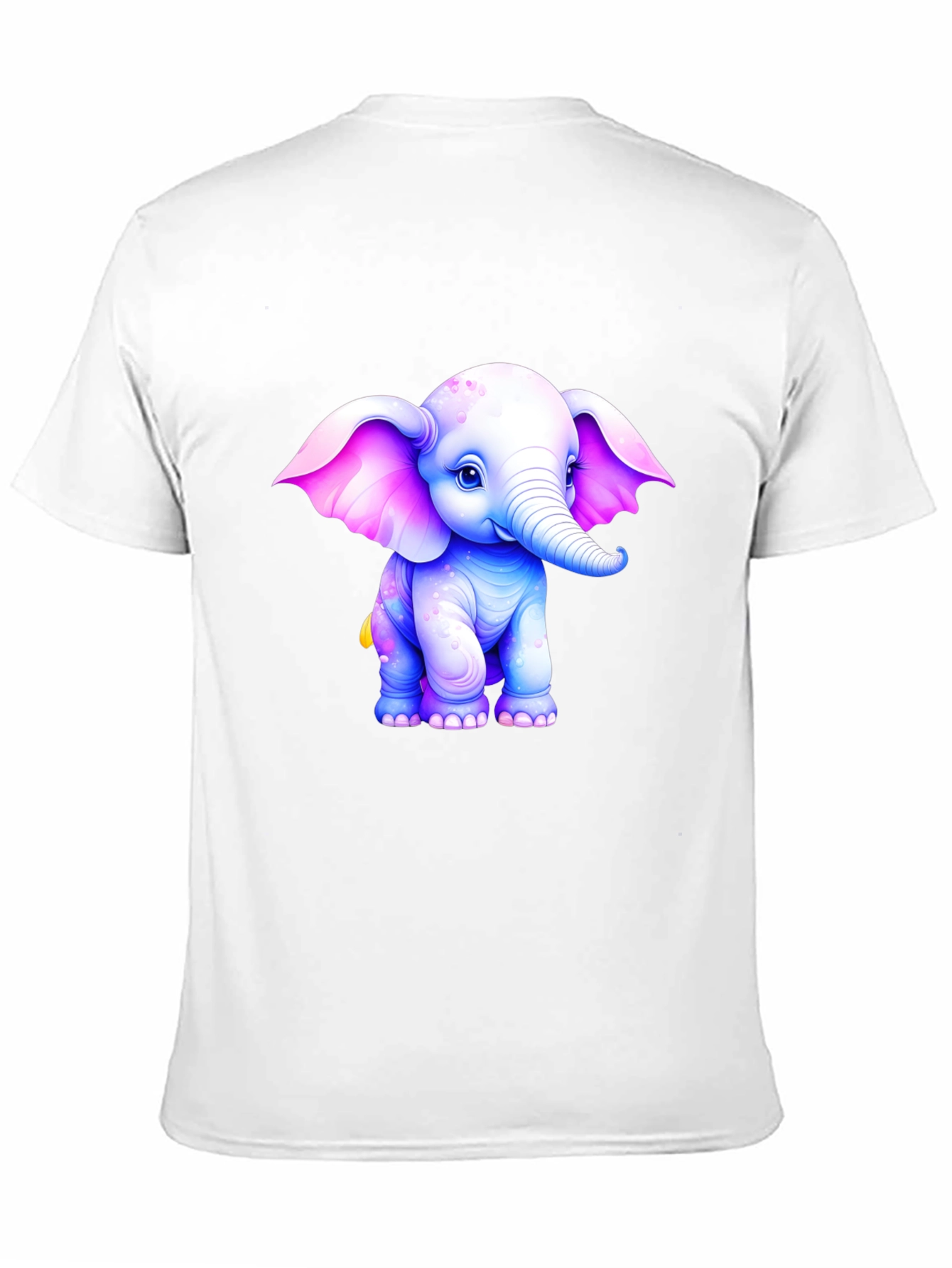 Cute Elephant Graphic T-Shirt - Black