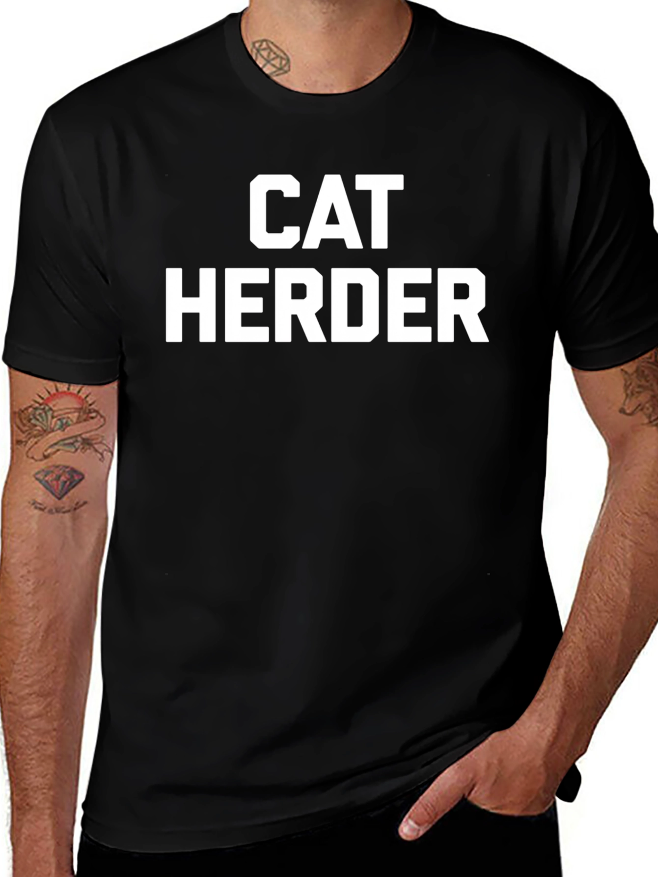 Cat Herder T-Shirt - Funny Novelty Tee