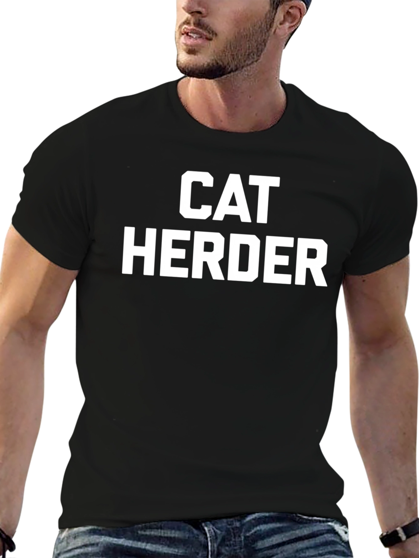 Cat Herder T-Shirt - Funny Novelty Tee