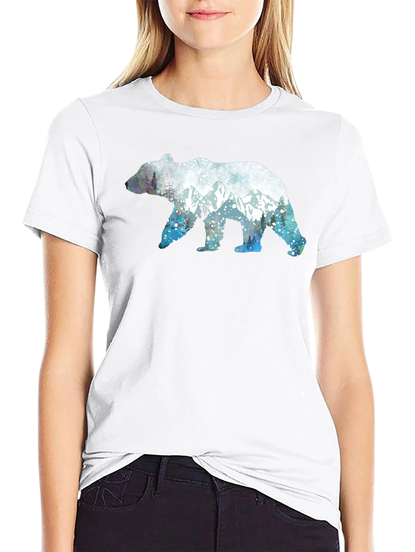 Bear Silhouette Graphic Tee