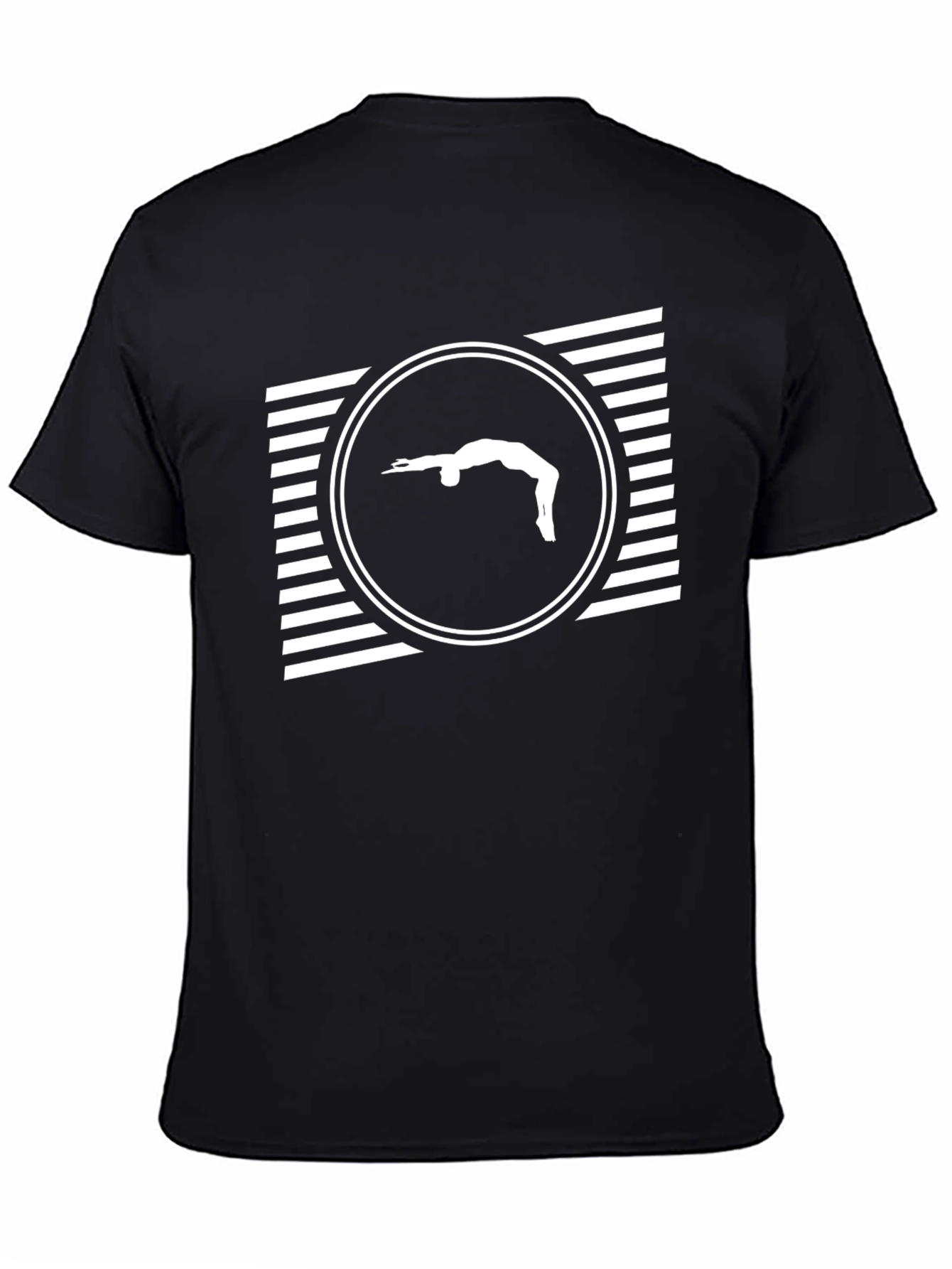 Gymnast Silhouette T-Shirt - Black