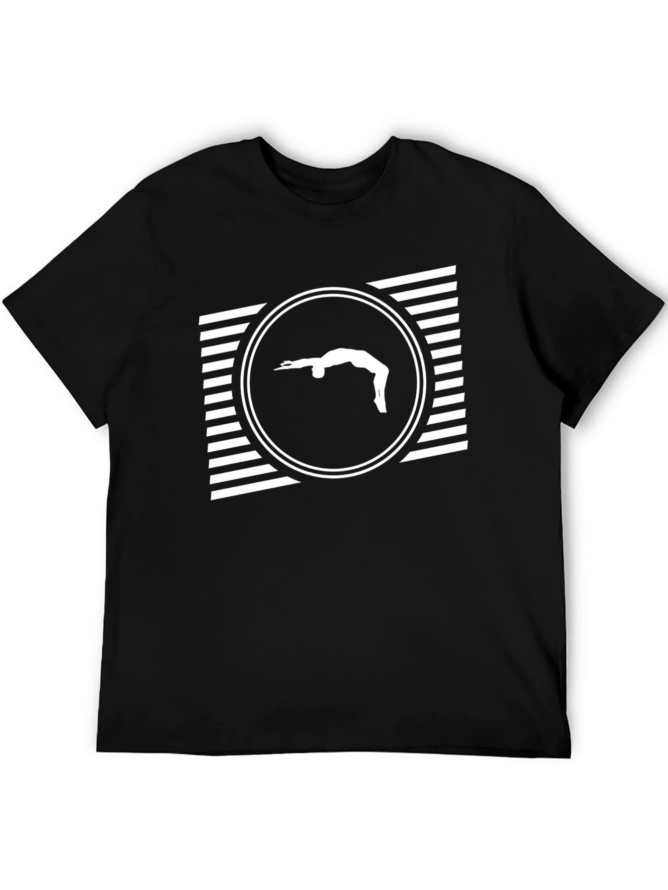 Gymnast Silhouette T-Shirt - Black