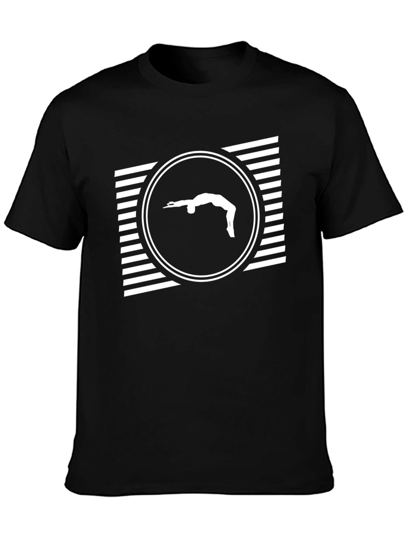 Gymnast Silhouette T-Shirt - Black