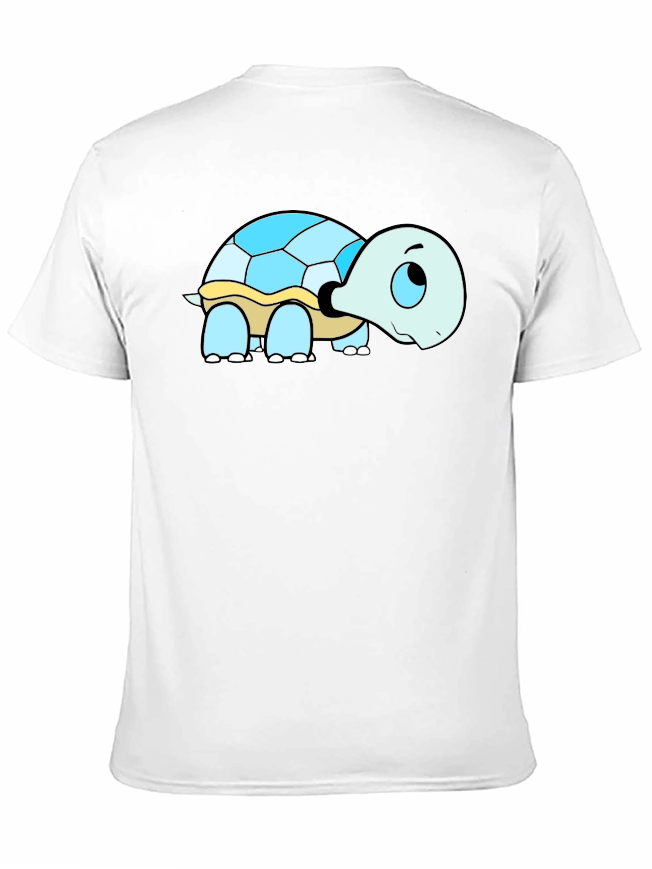 Cartoon Turtle Graphic T-Shirt - Black