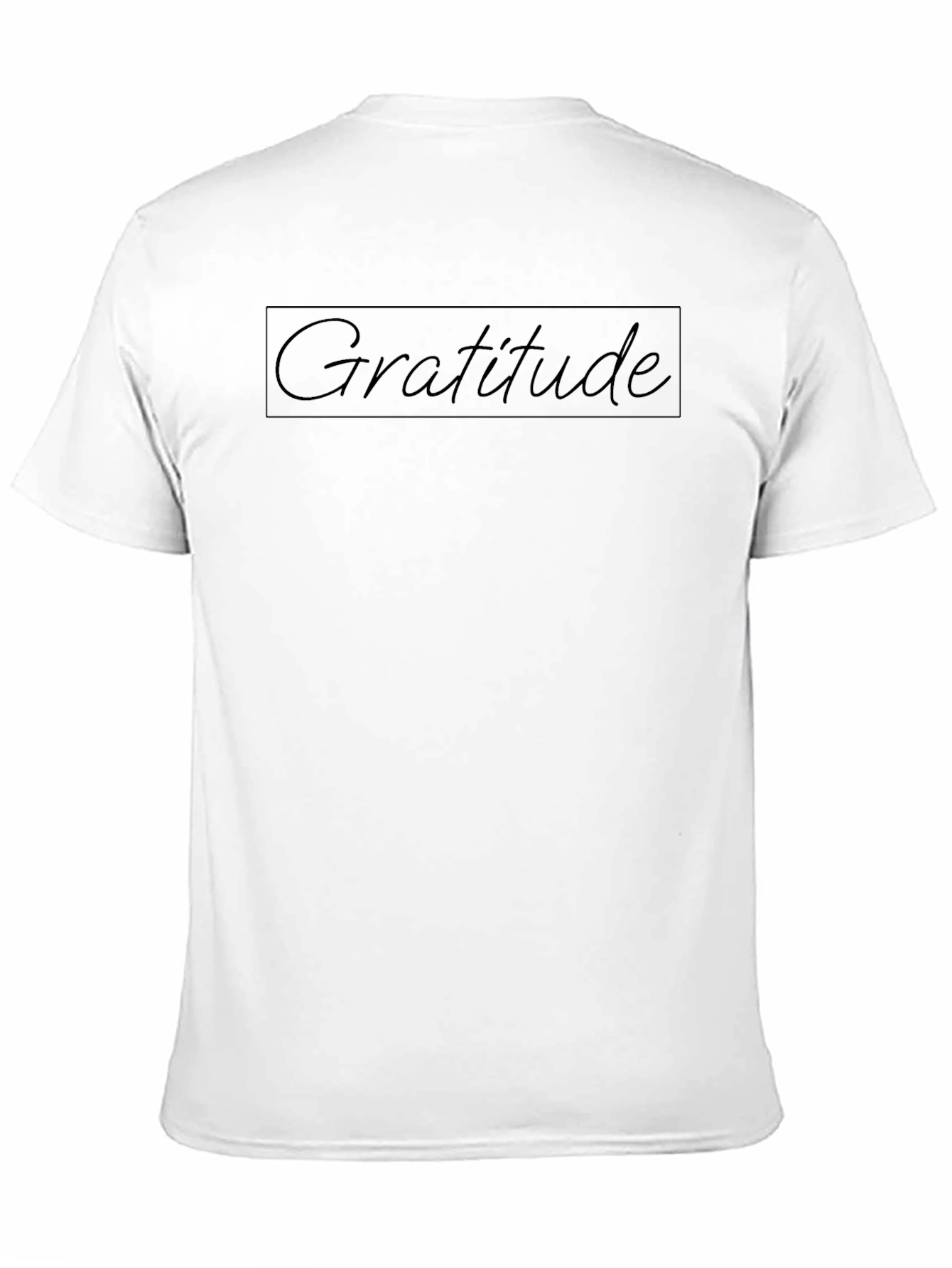 Gratitude Black Graphic T-Shirt