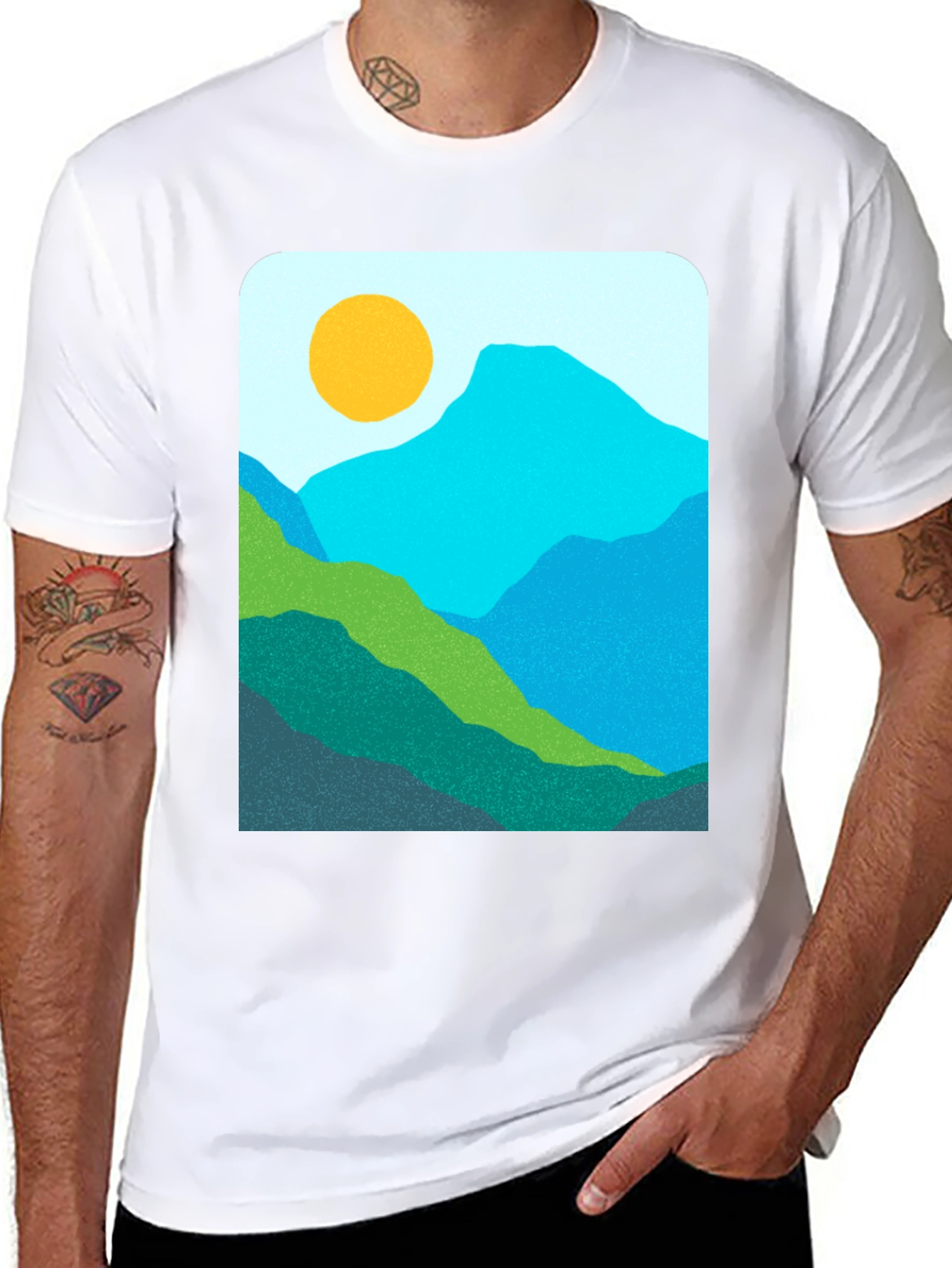 Mountain View Graphic Tee - Nature Inspired Design