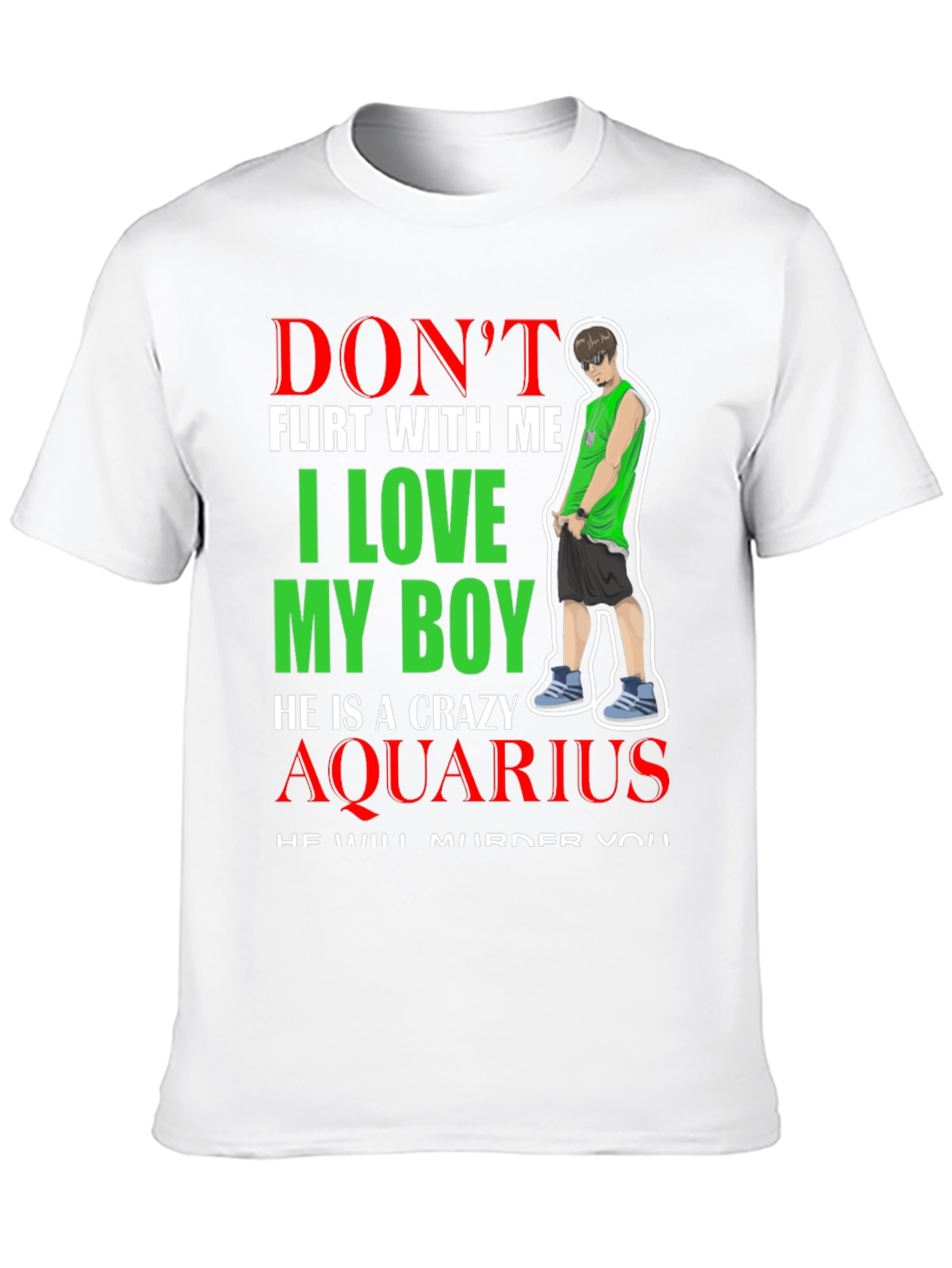 Crazy Aquarius Boy T-Shirt