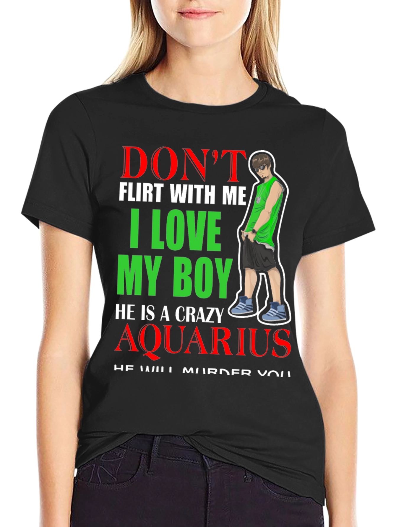 Crazy Aquarius Boy T-Shirt