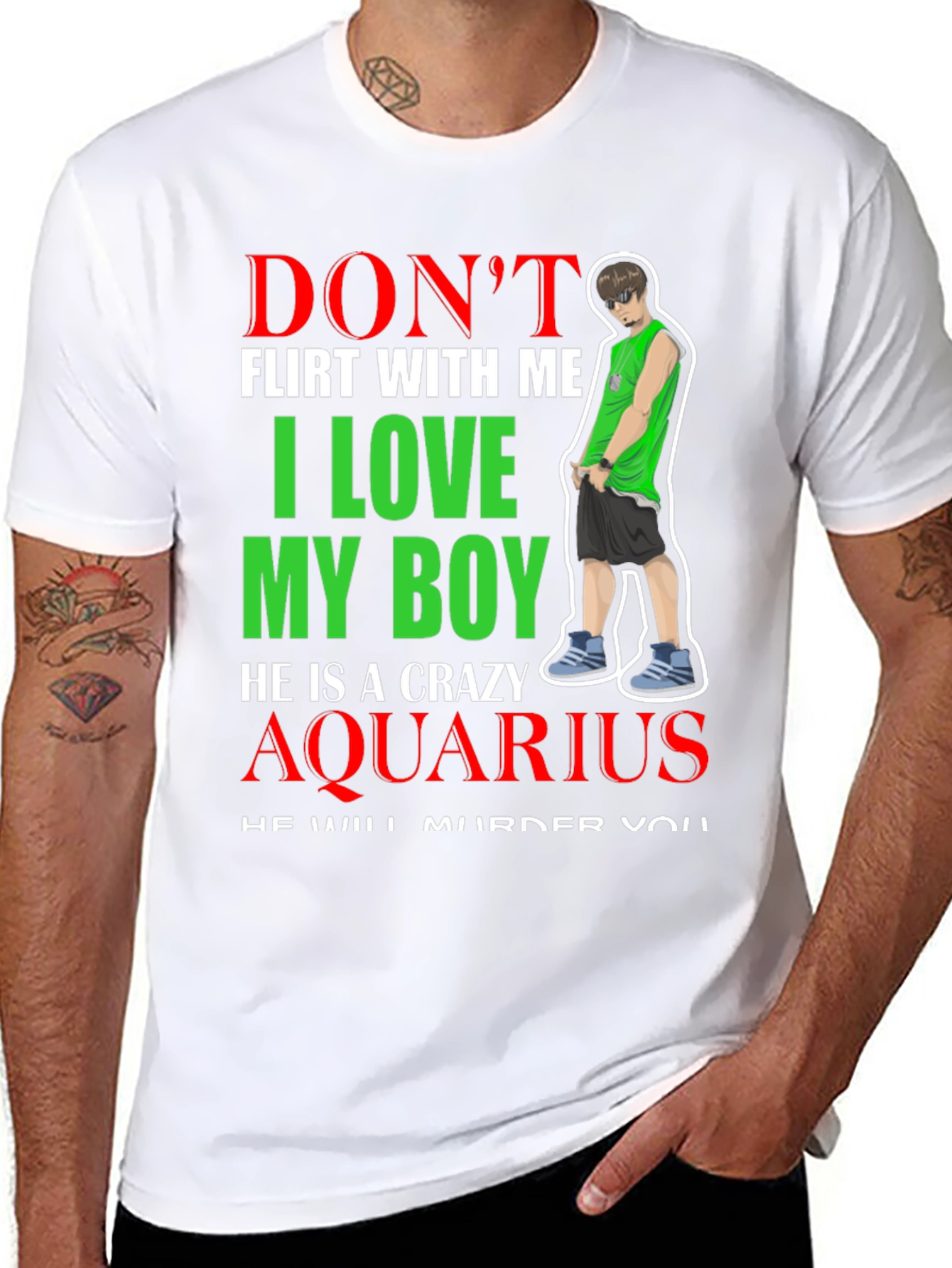 Crazy Aquarius Boy T-Shirt