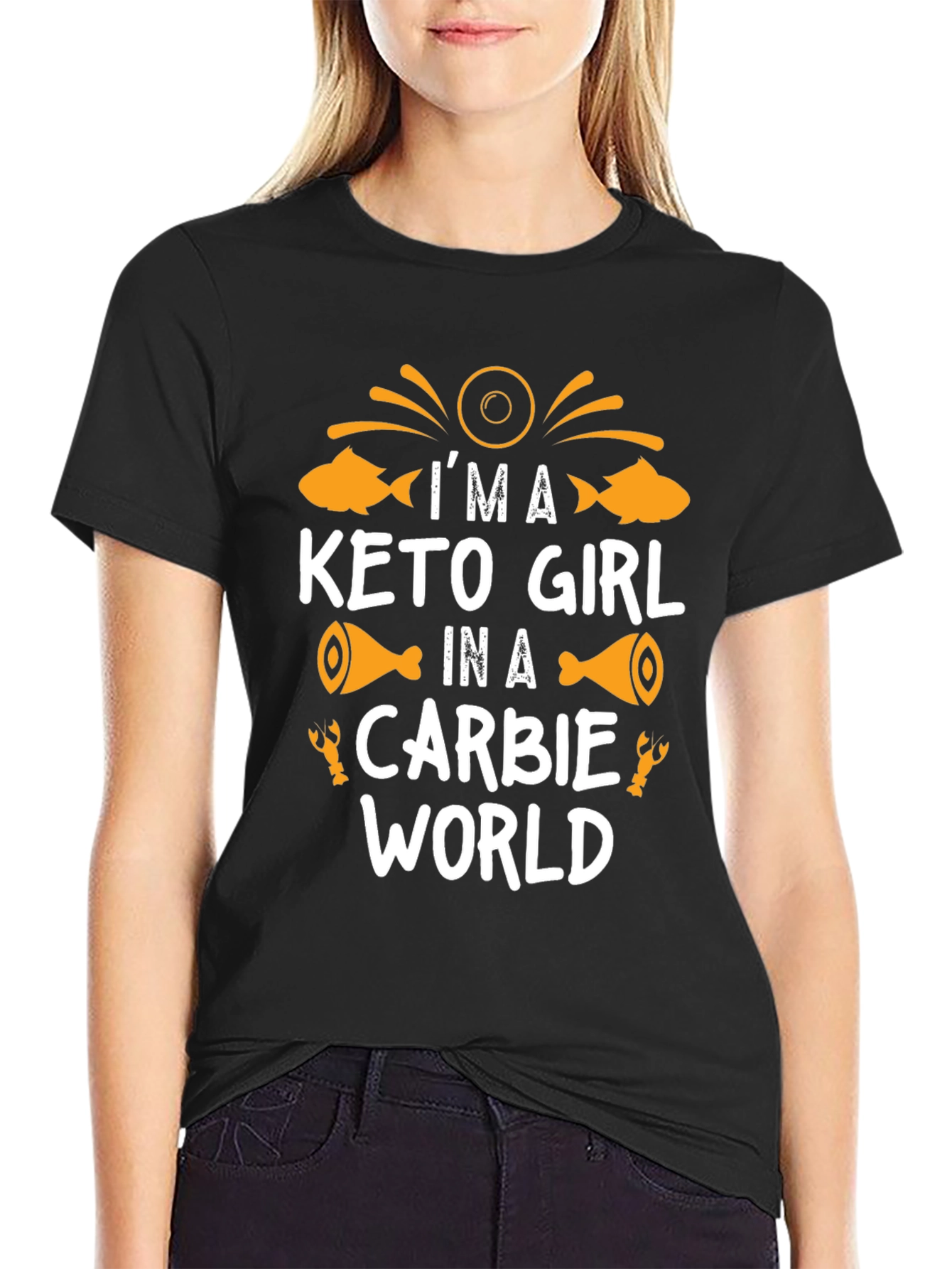 Keto Girl Carbie World Graphic T-Shirt