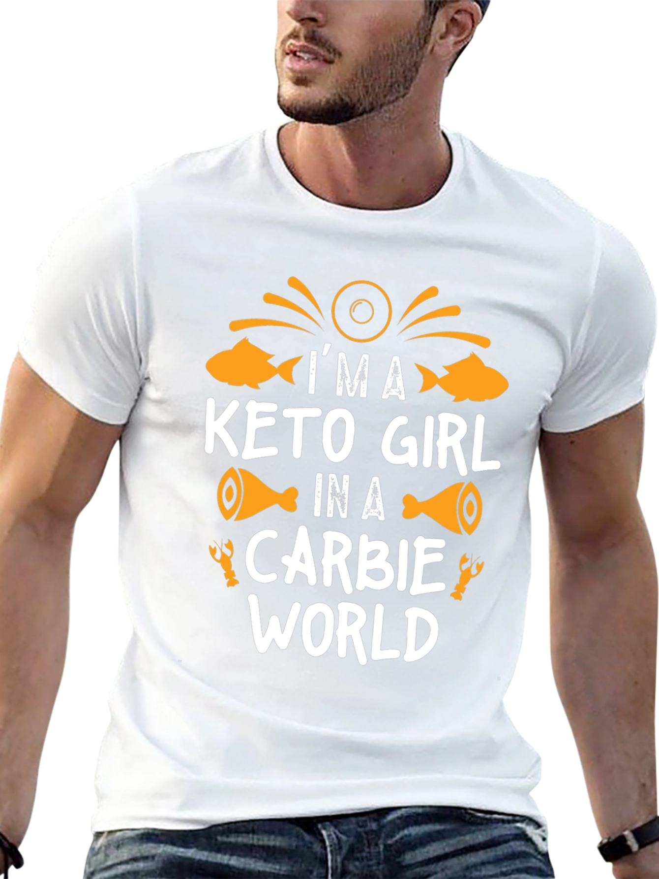 Keto Girl Carbie World Graphic T-Shirt