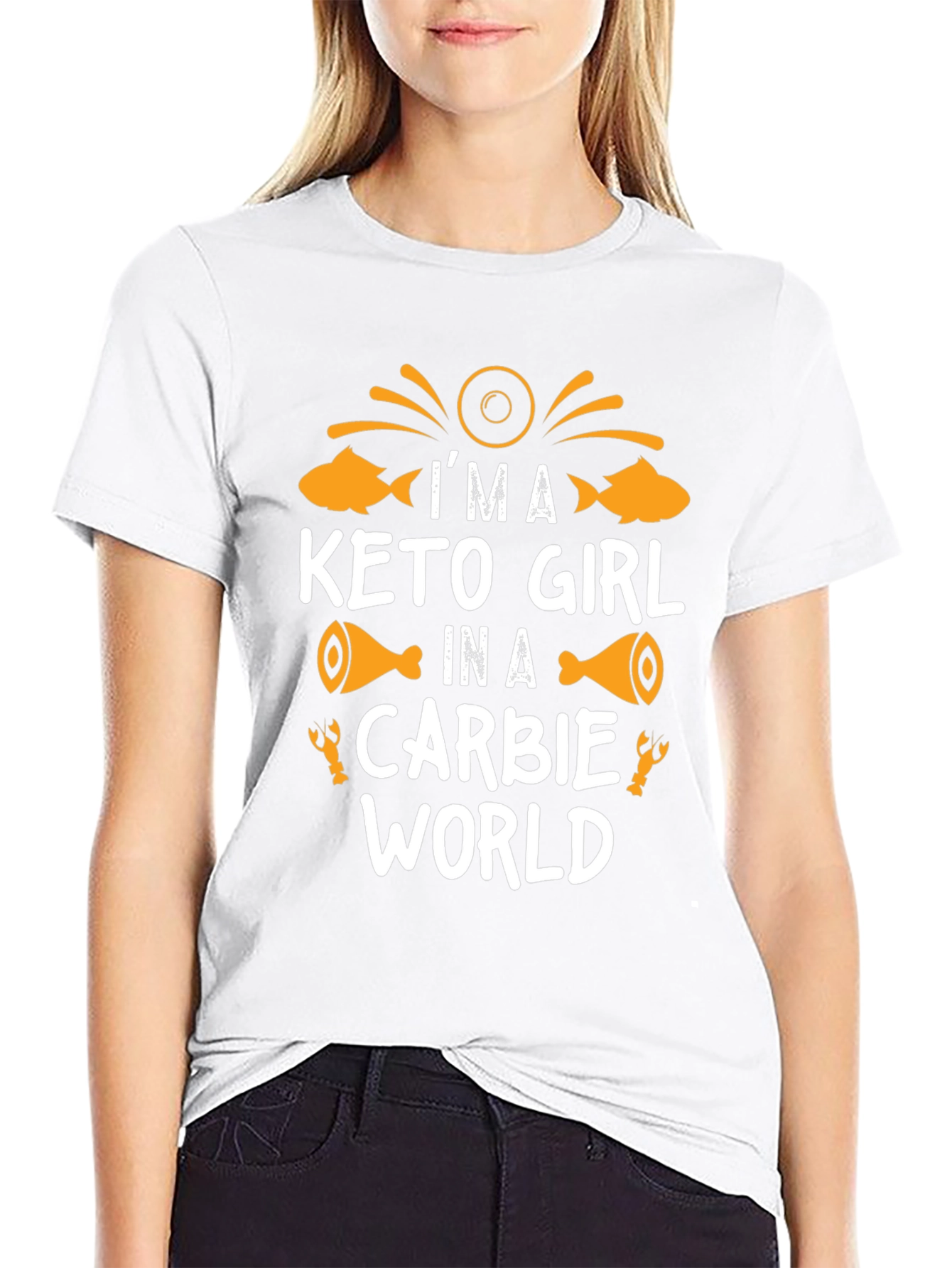 Keto Girl Carbie World Graphic T-Shirt