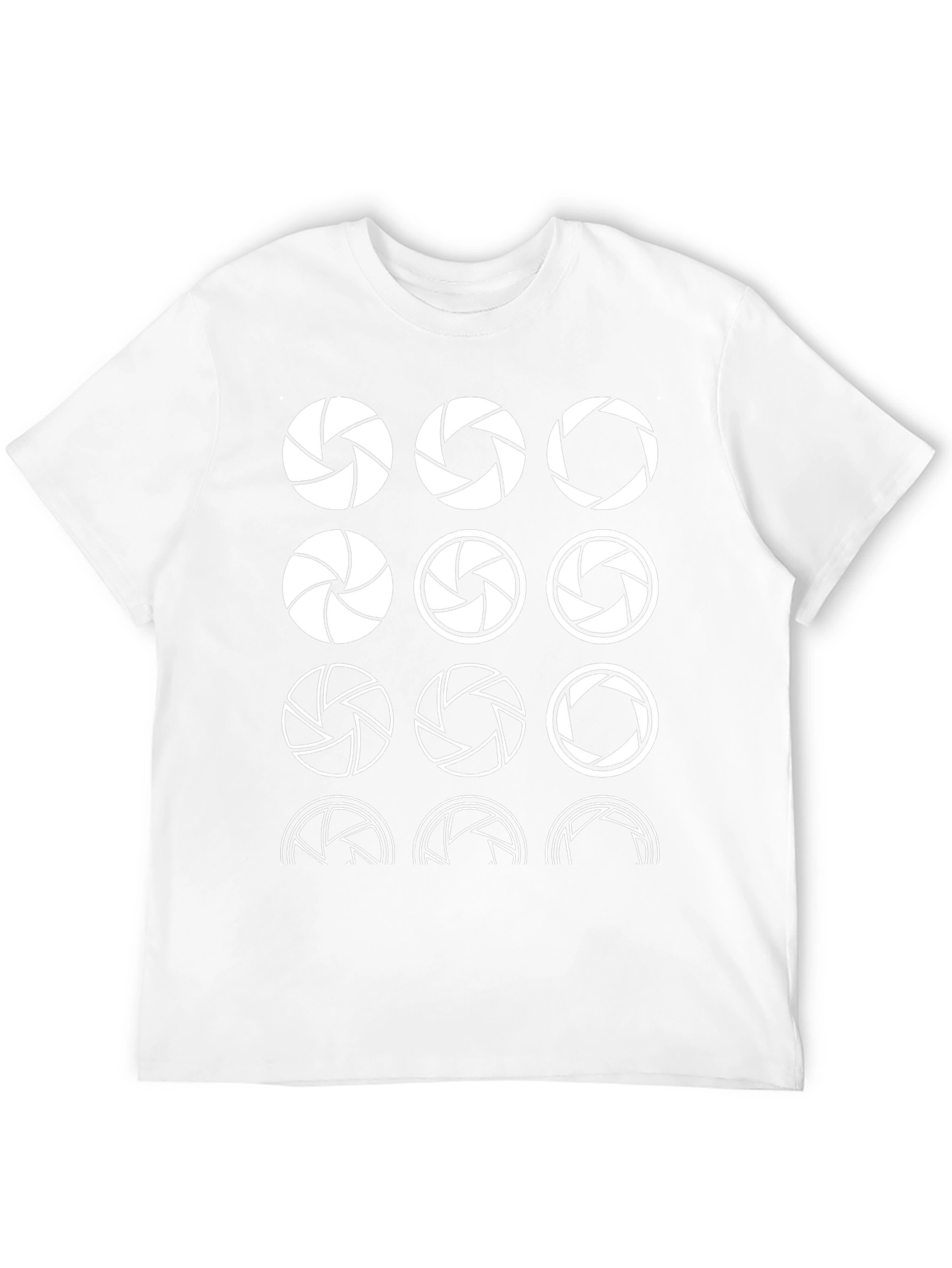 Aperture Camera Lens Black Graphic T-Shirt