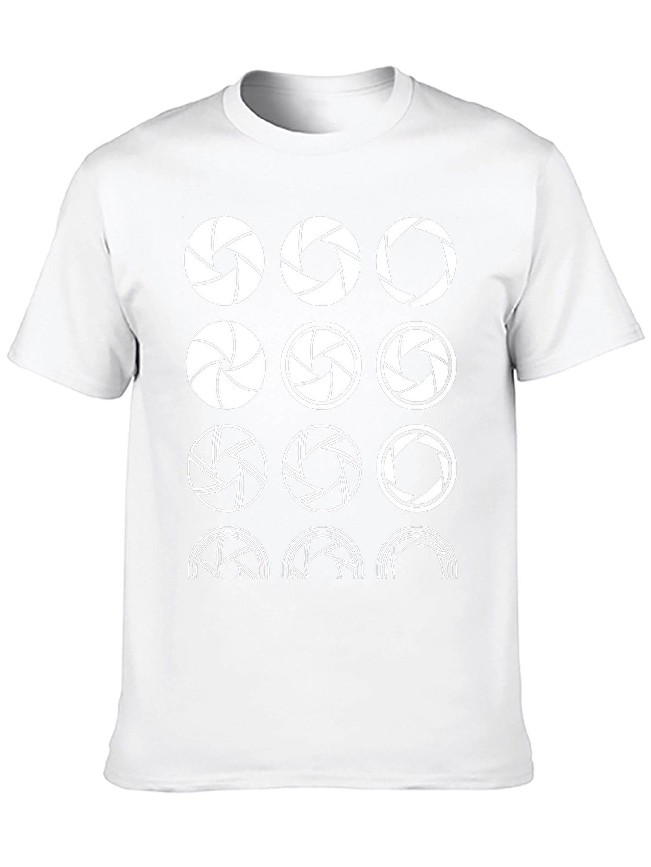 Aperture Camera Lens Black Graphic T-Shirt