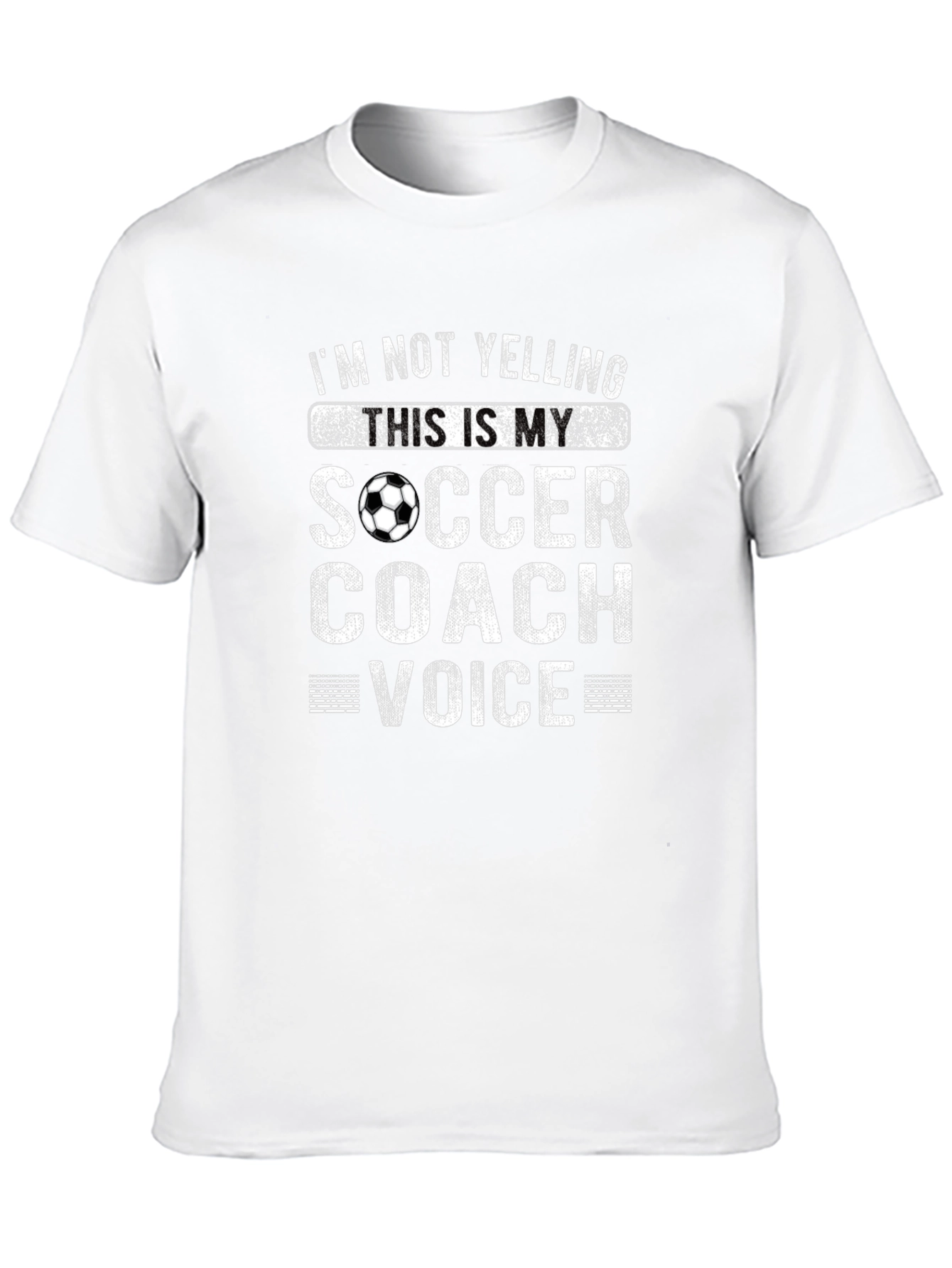 Soccer Coach Voice T-Shirt - Funny Novelty Tee