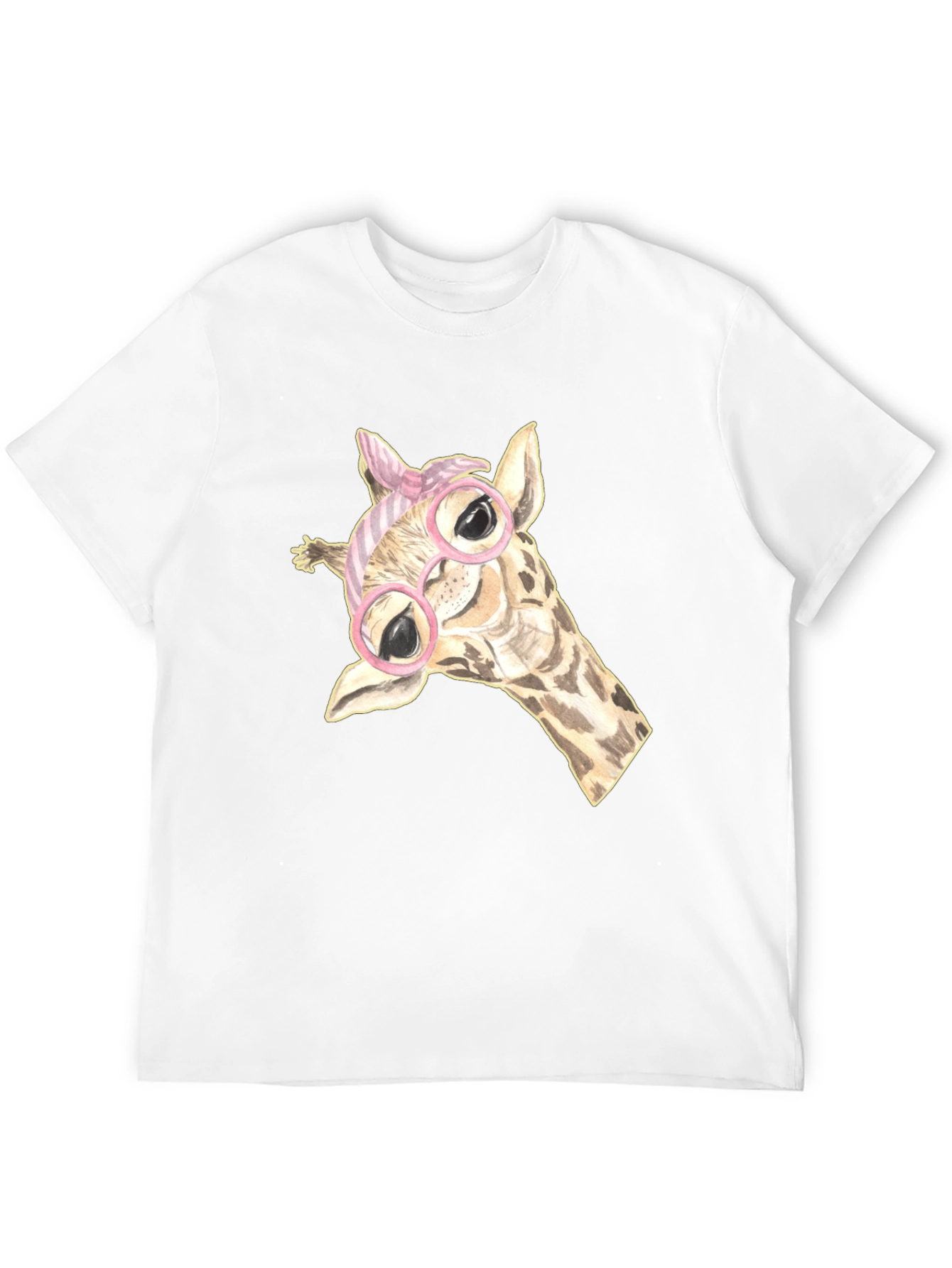 Giraffe Glasses Graphic Tee