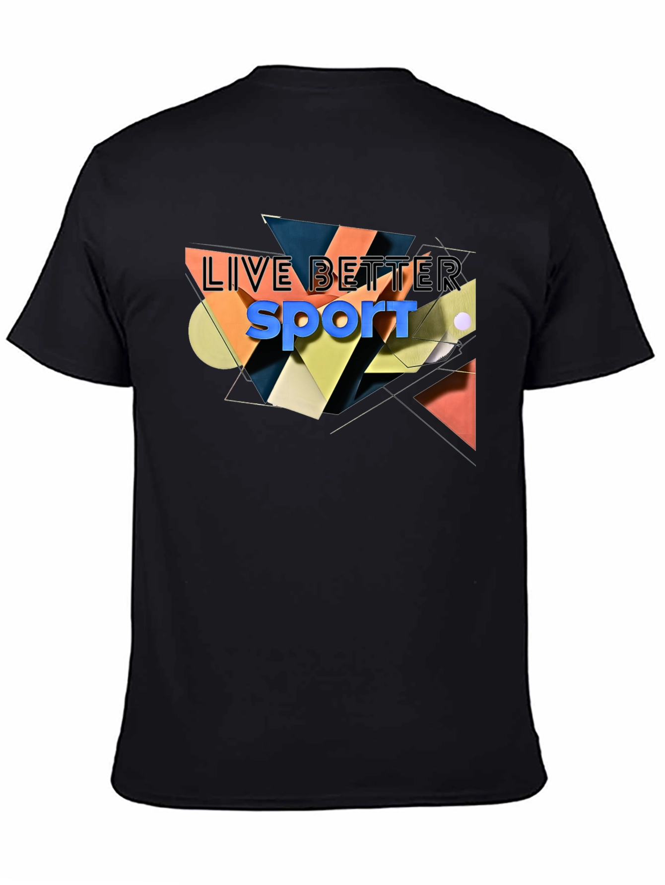 Live Better Sport Black T-Shirt