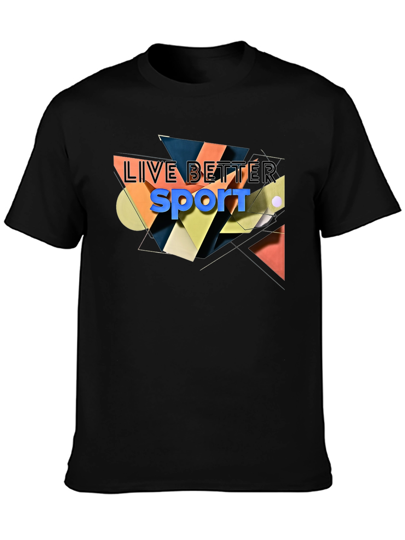 Live Better Sport Black T-Shirt