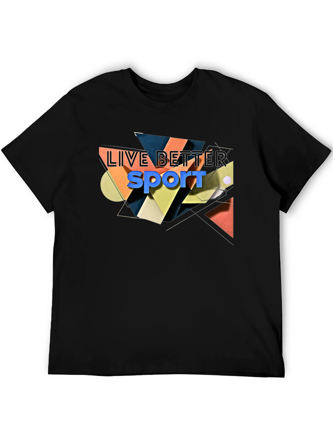 Live Better Sport Black T-Shirt
