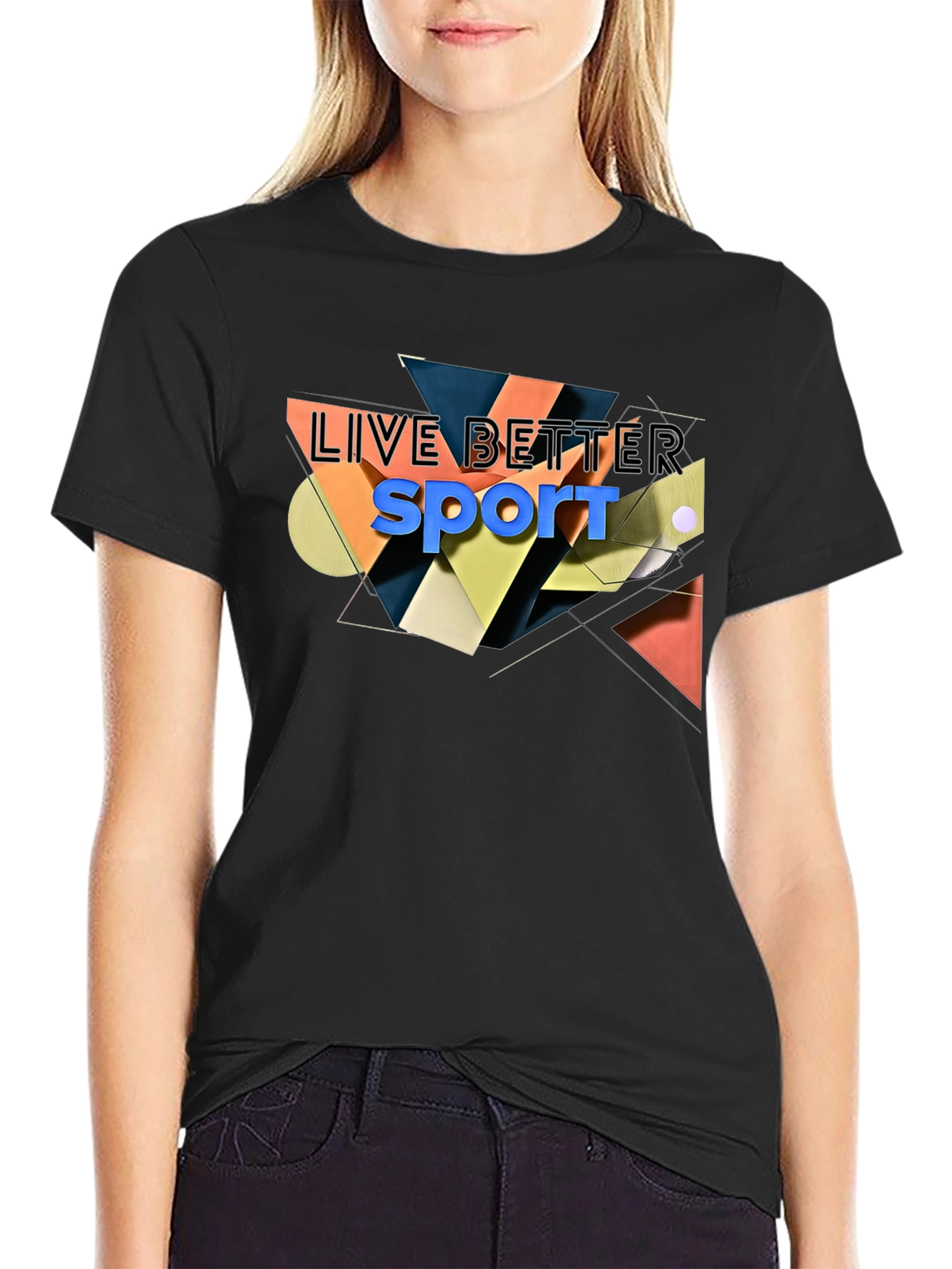 Live Better Sport Black T-Shirt