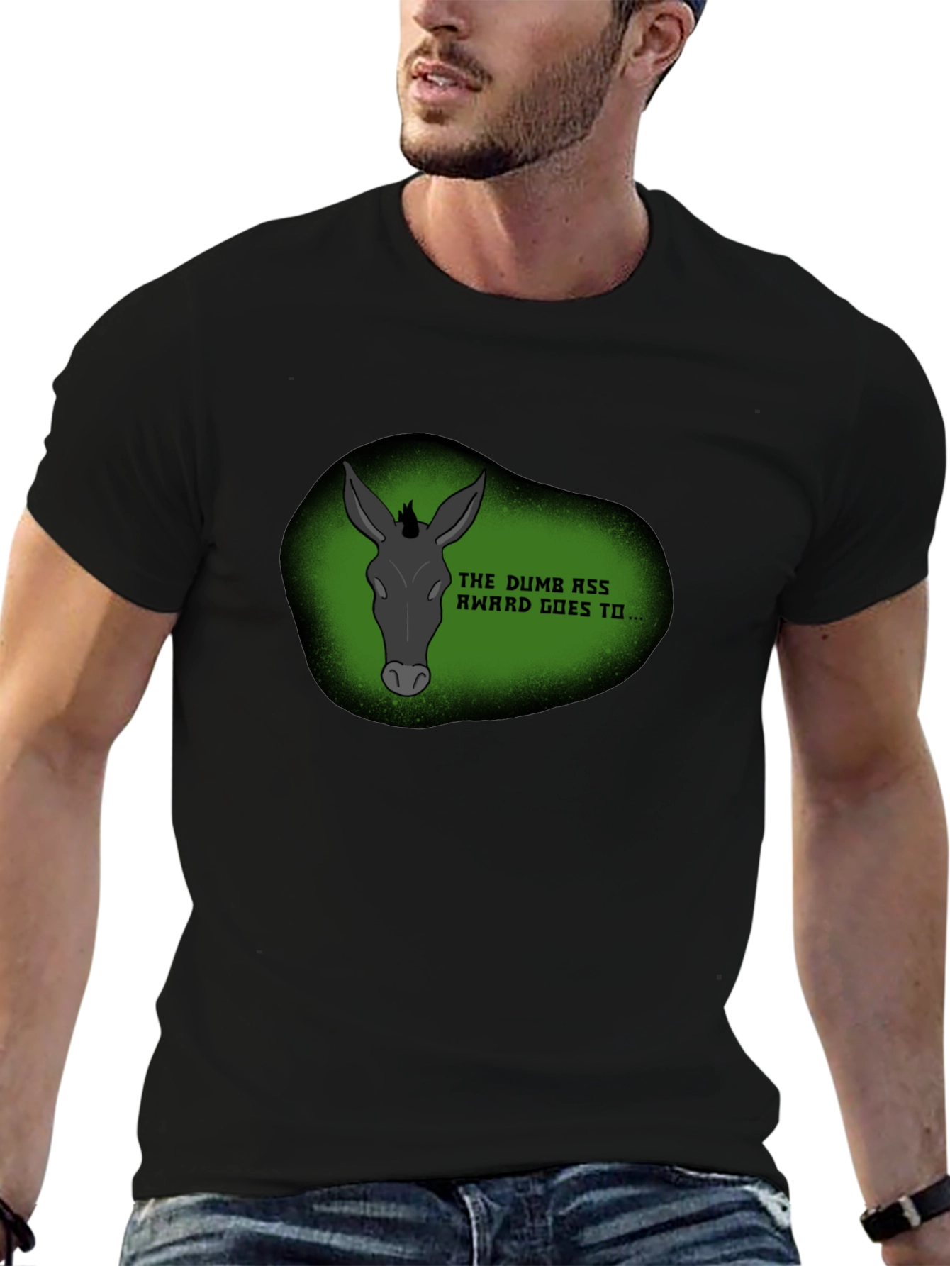 Dumb Ass Award Novelty Graphic Tee