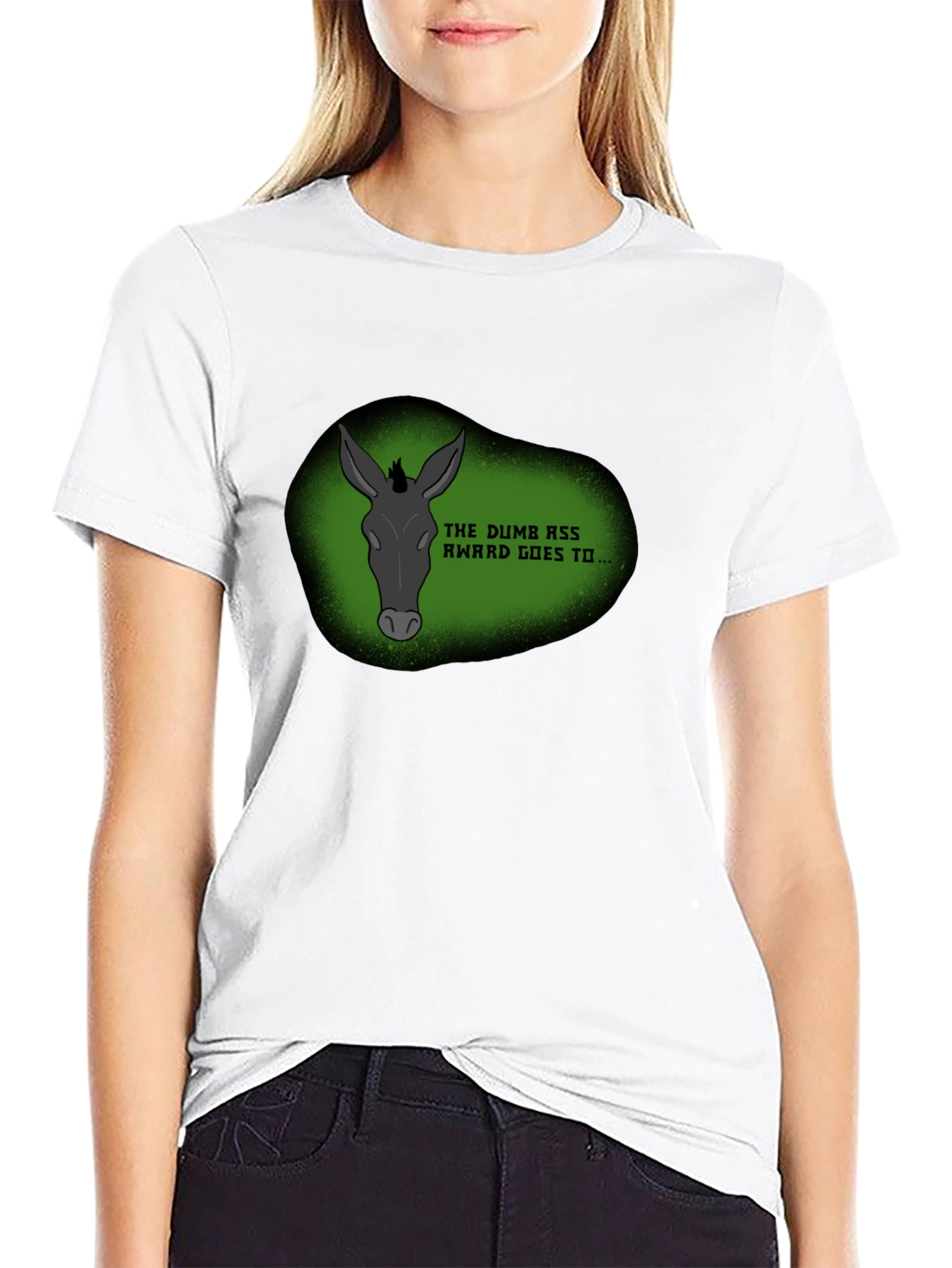 Dumb Ass Award Novelty Graphic Tee