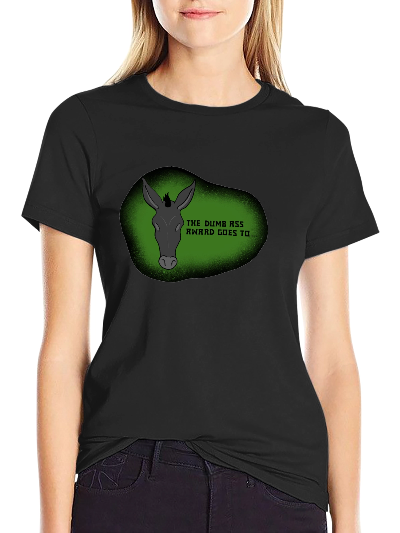 Dumb Ass Award Novelty Graphic Tee