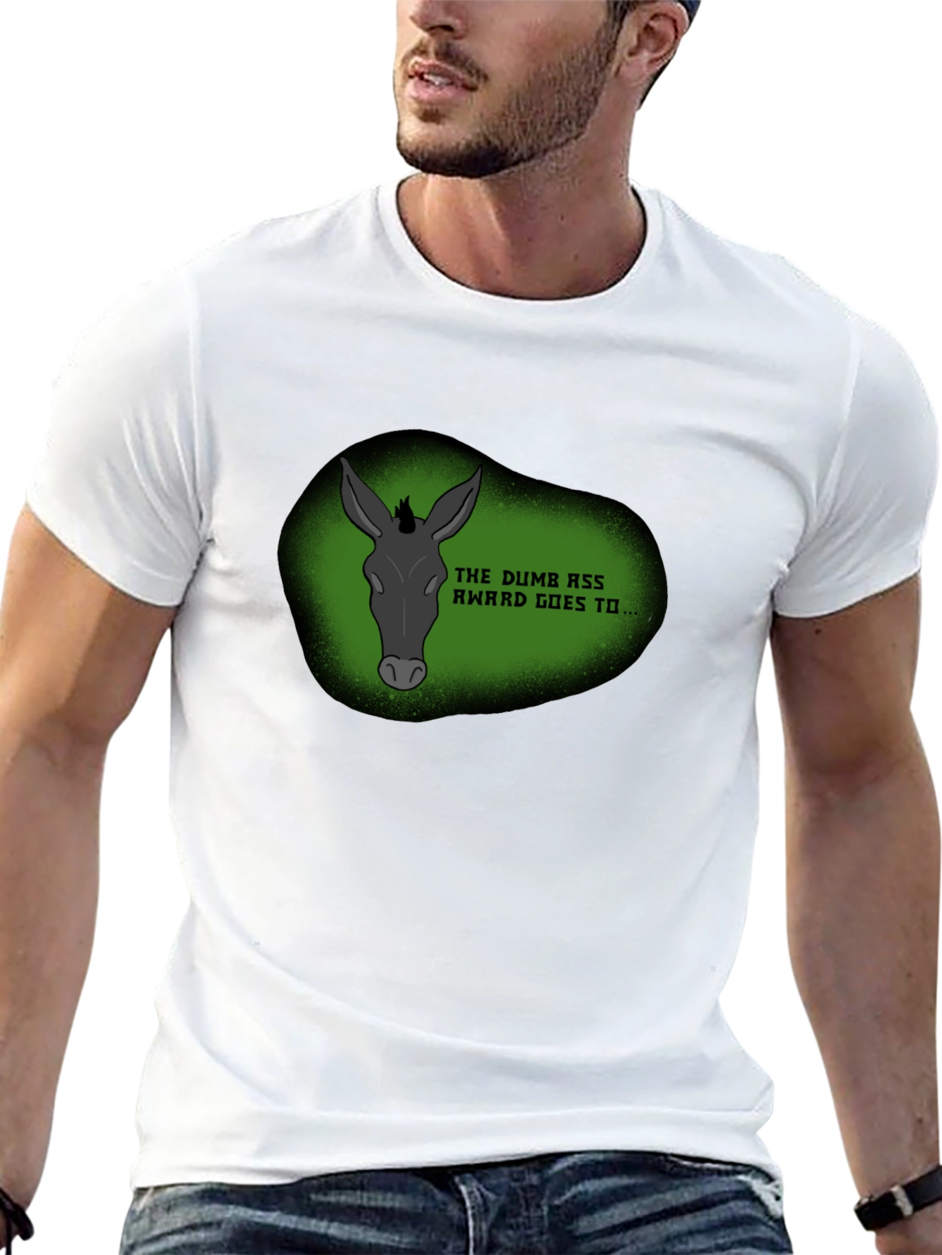 Dumb Ass Award Novelty Graphic Tee
