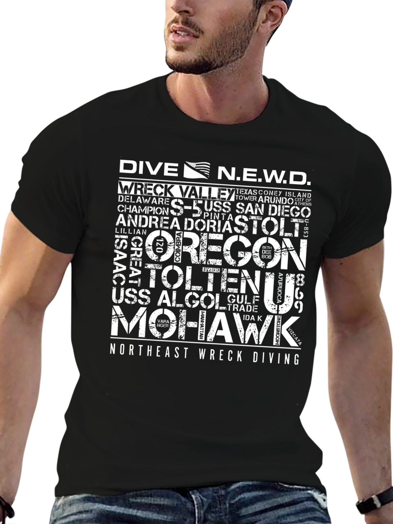 Dive N.E.W.D. Black T-Shirt