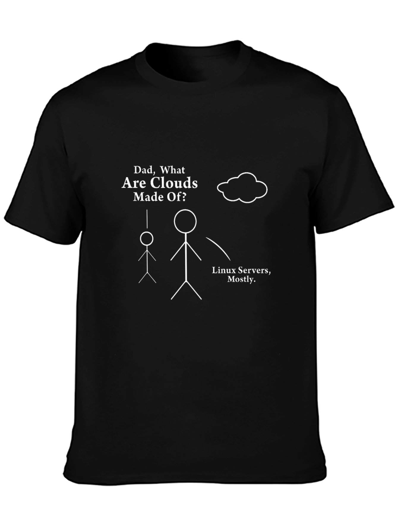 Dad What are Clouds Made Of? Humor T-Shirt