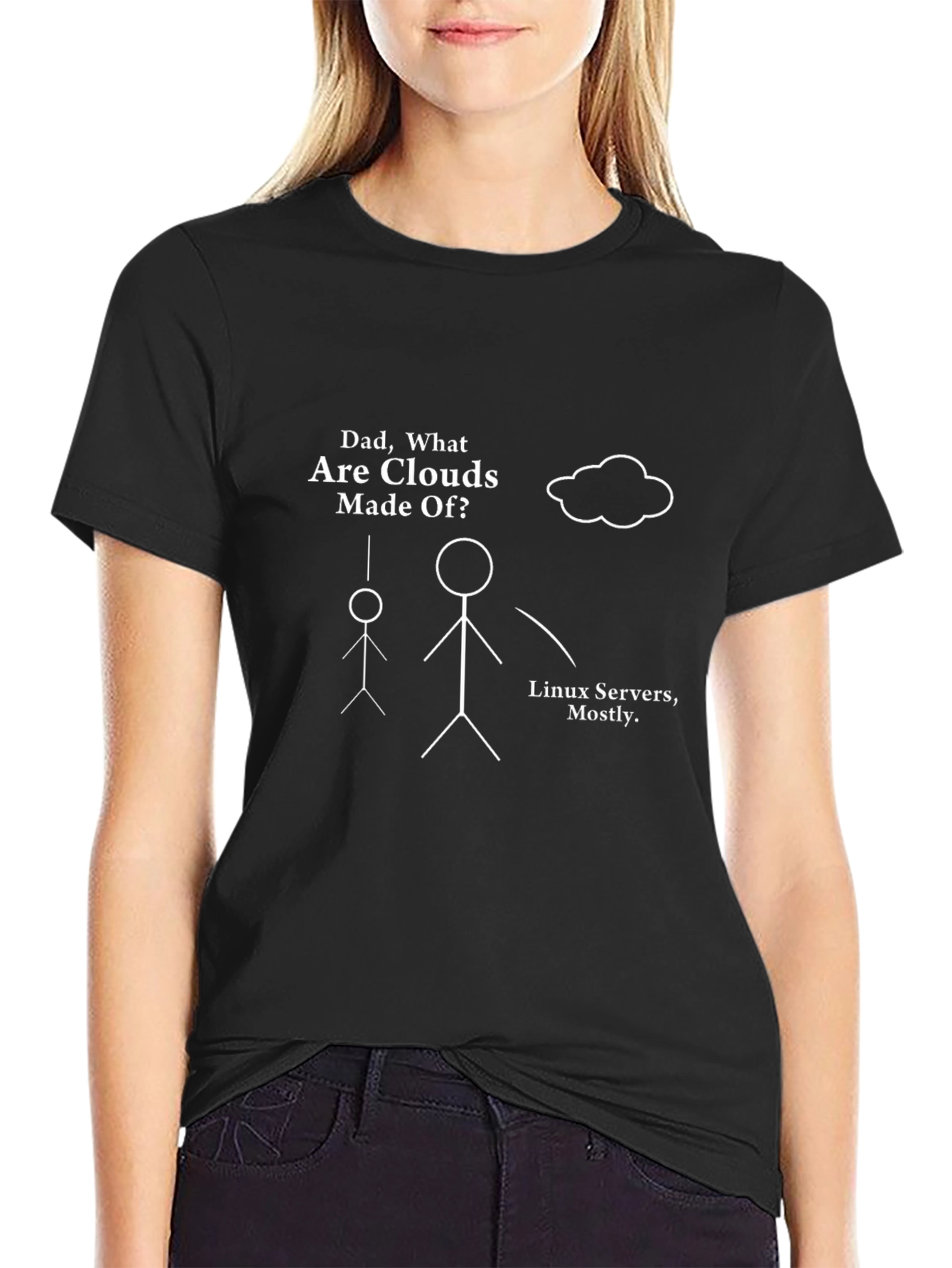 Dad What are Clouds Made Of? Humor T-Shirt