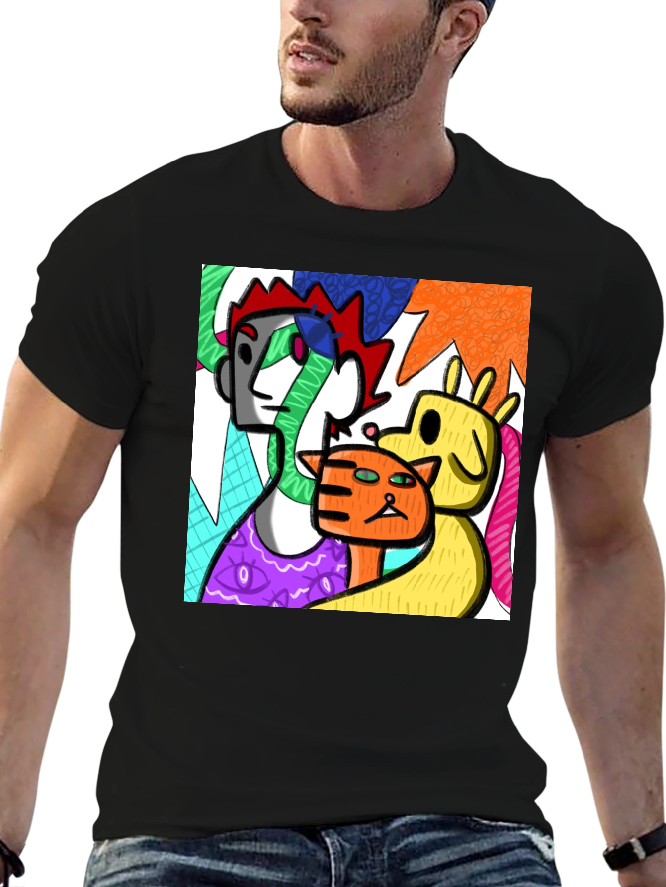 Abstract Art T-Shirt - Modern Graphic Tee