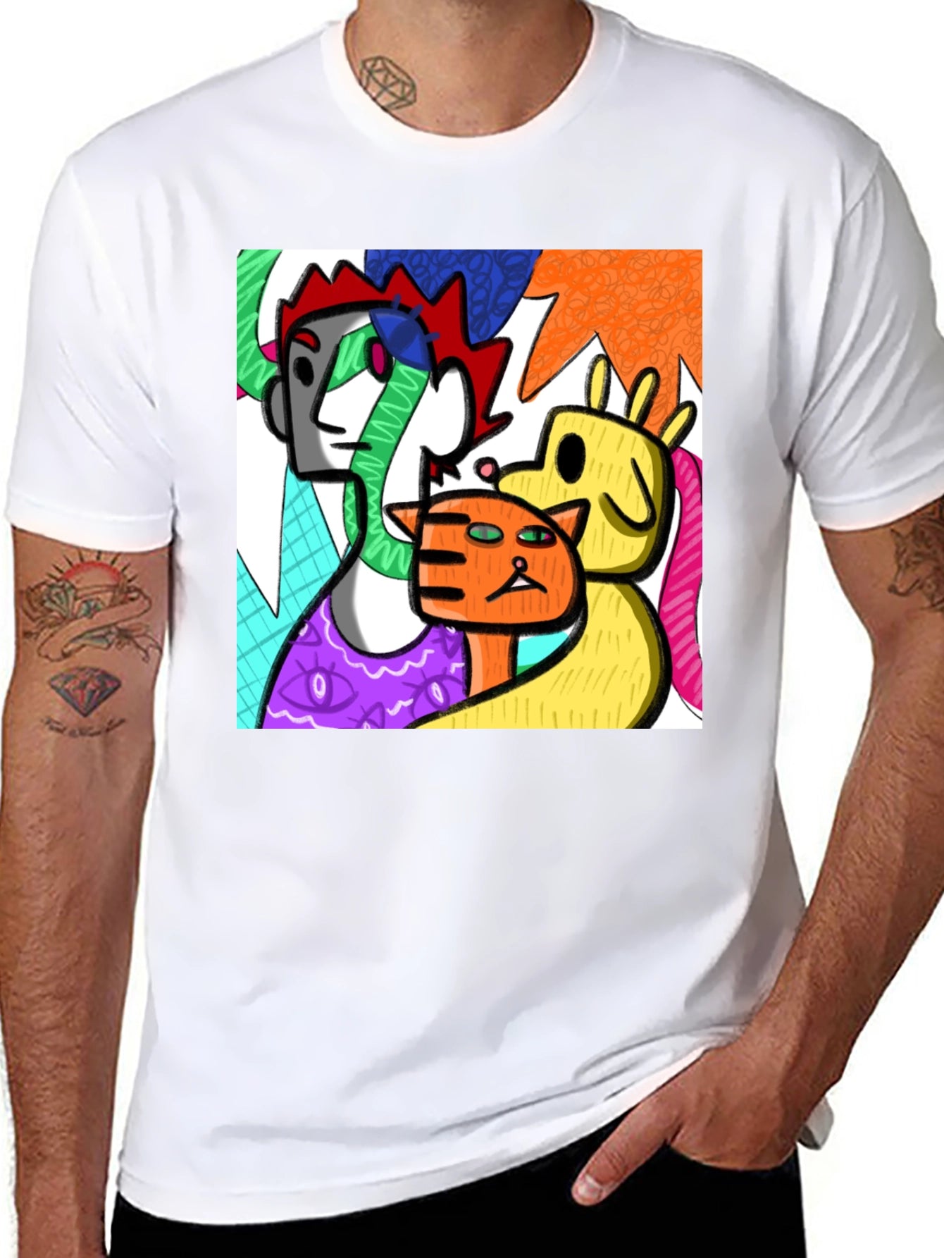 Abstract Art T-Shirt - Modern Graphic Tee