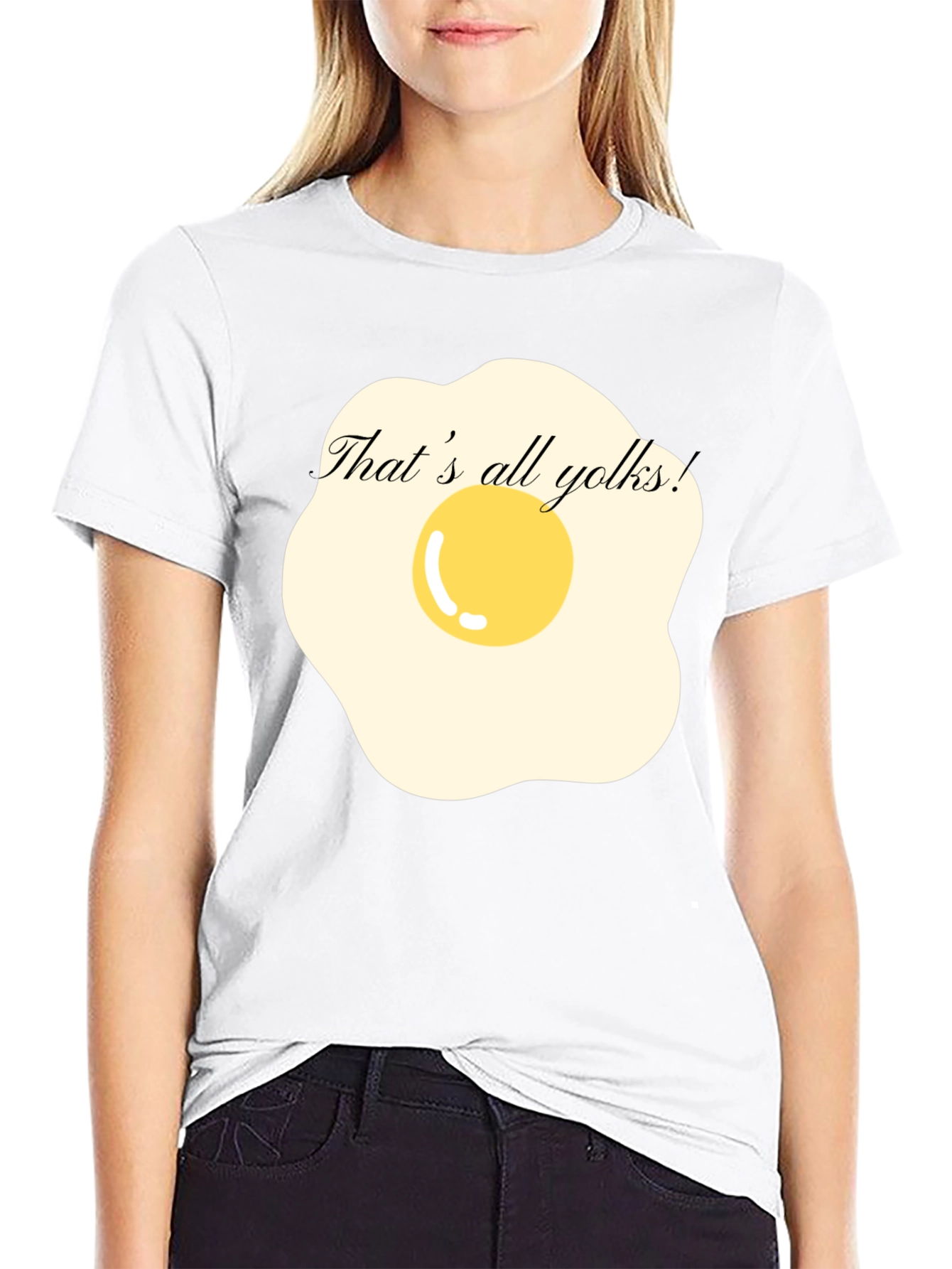 Funny Thats All Yolks! Egg T-Shirt
