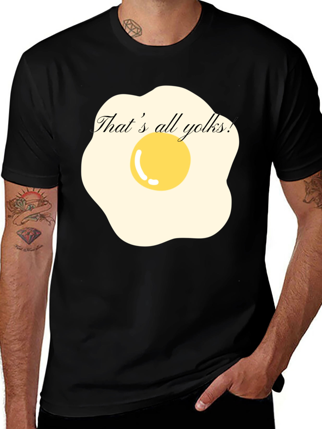 Funny Thats All Yolks! Egg T-Shirt
