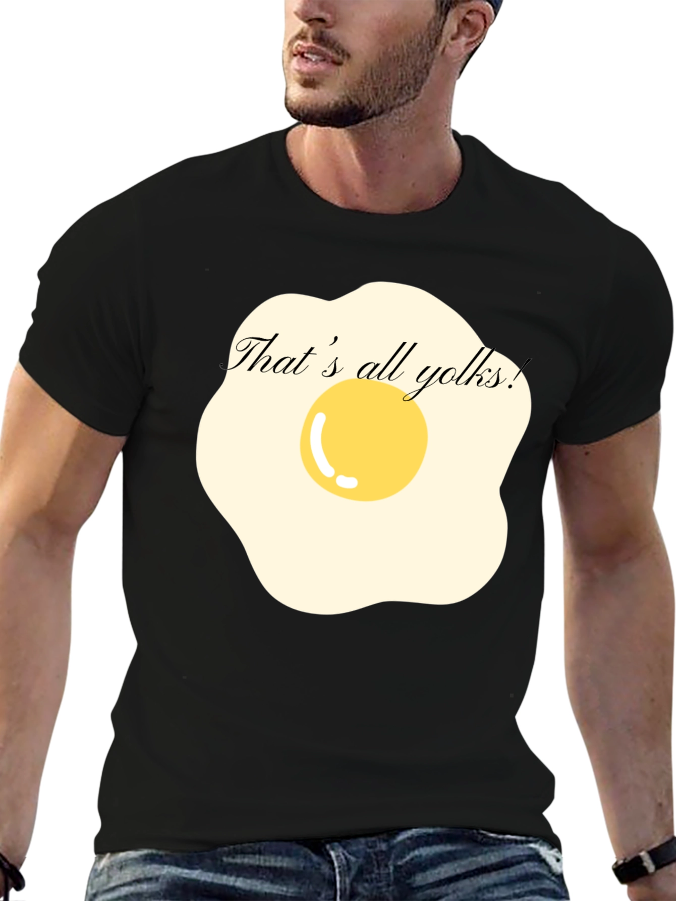 Funny Thats All Yolks! Egg T-Shirt