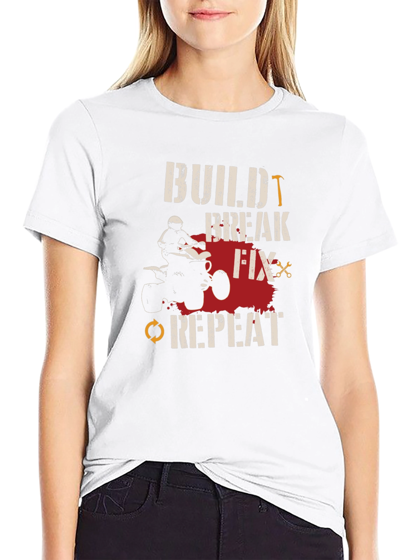 Build Break Fix Repeat ATV T-Shirt