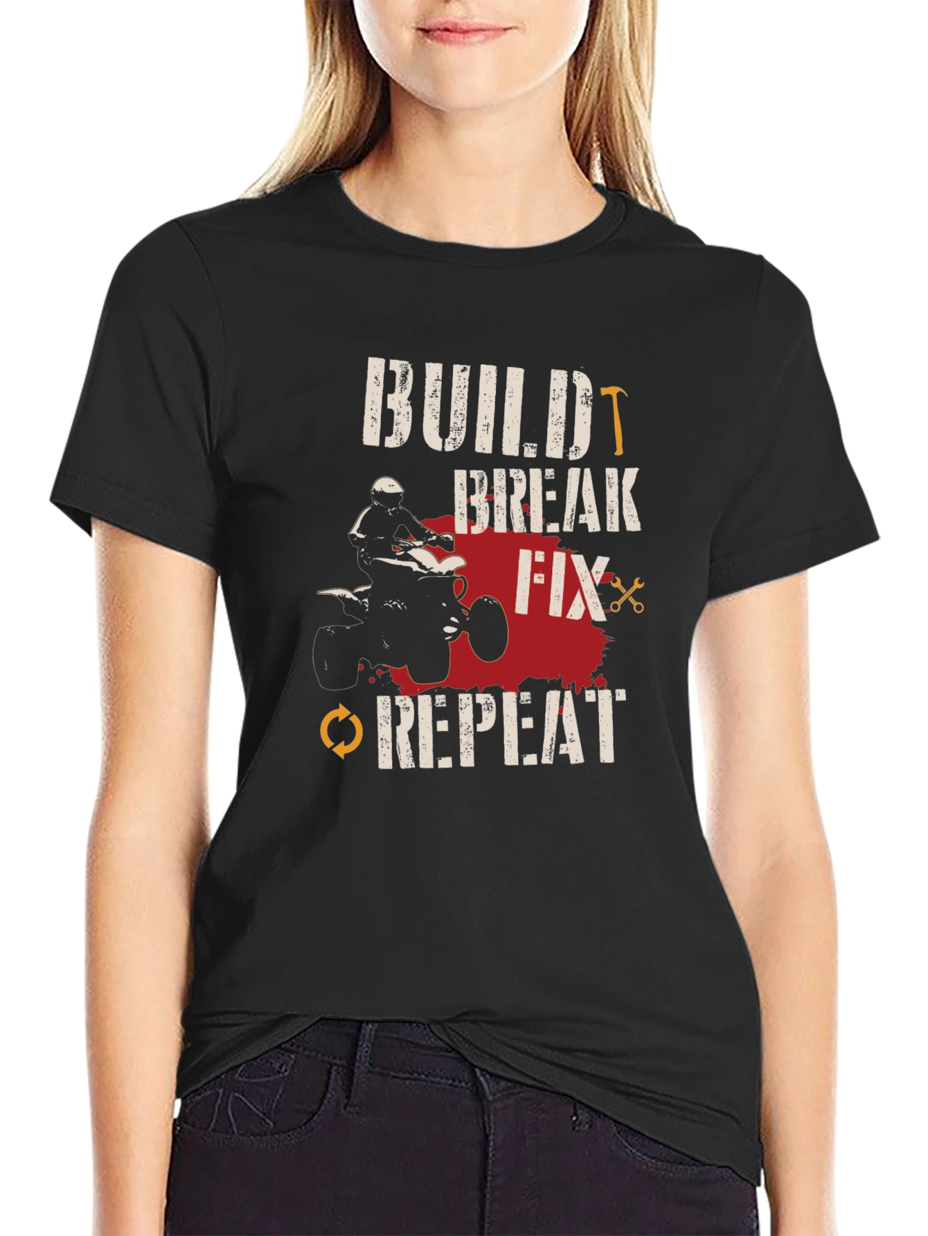 Build Break Fix Repeat ATV T-Shirt