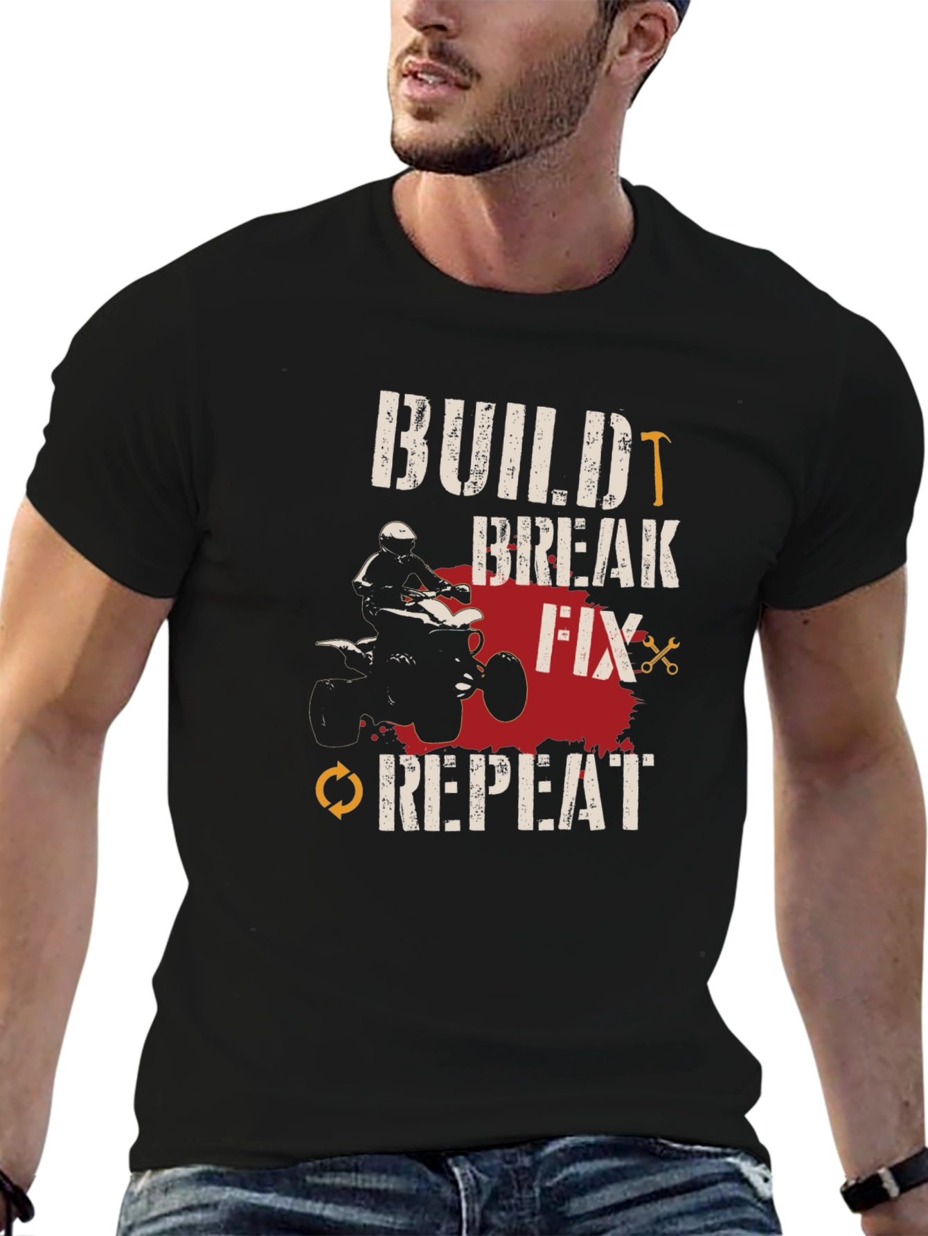 Build Break Fix Repeat ATV T-Shirt
