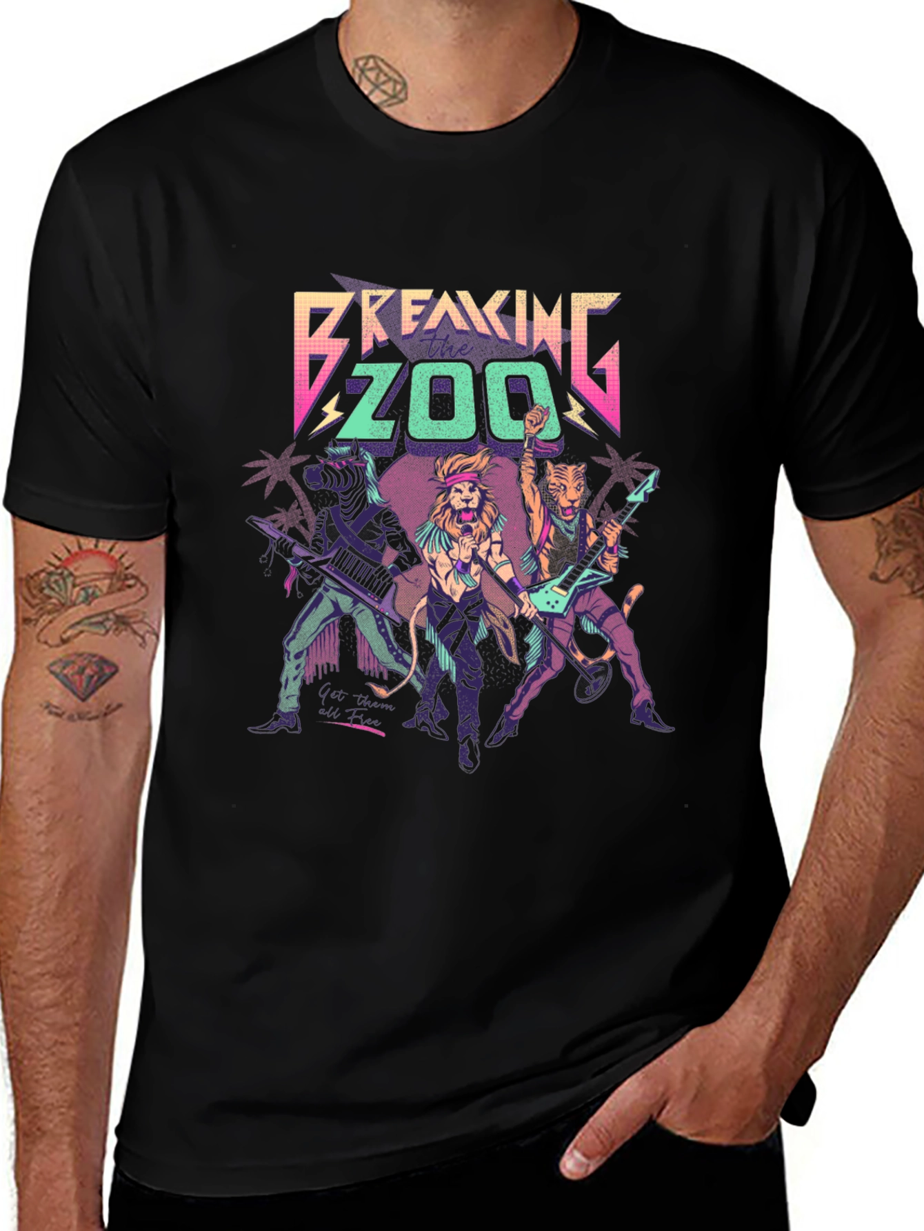 Breaking Zoo Black T-Shirt